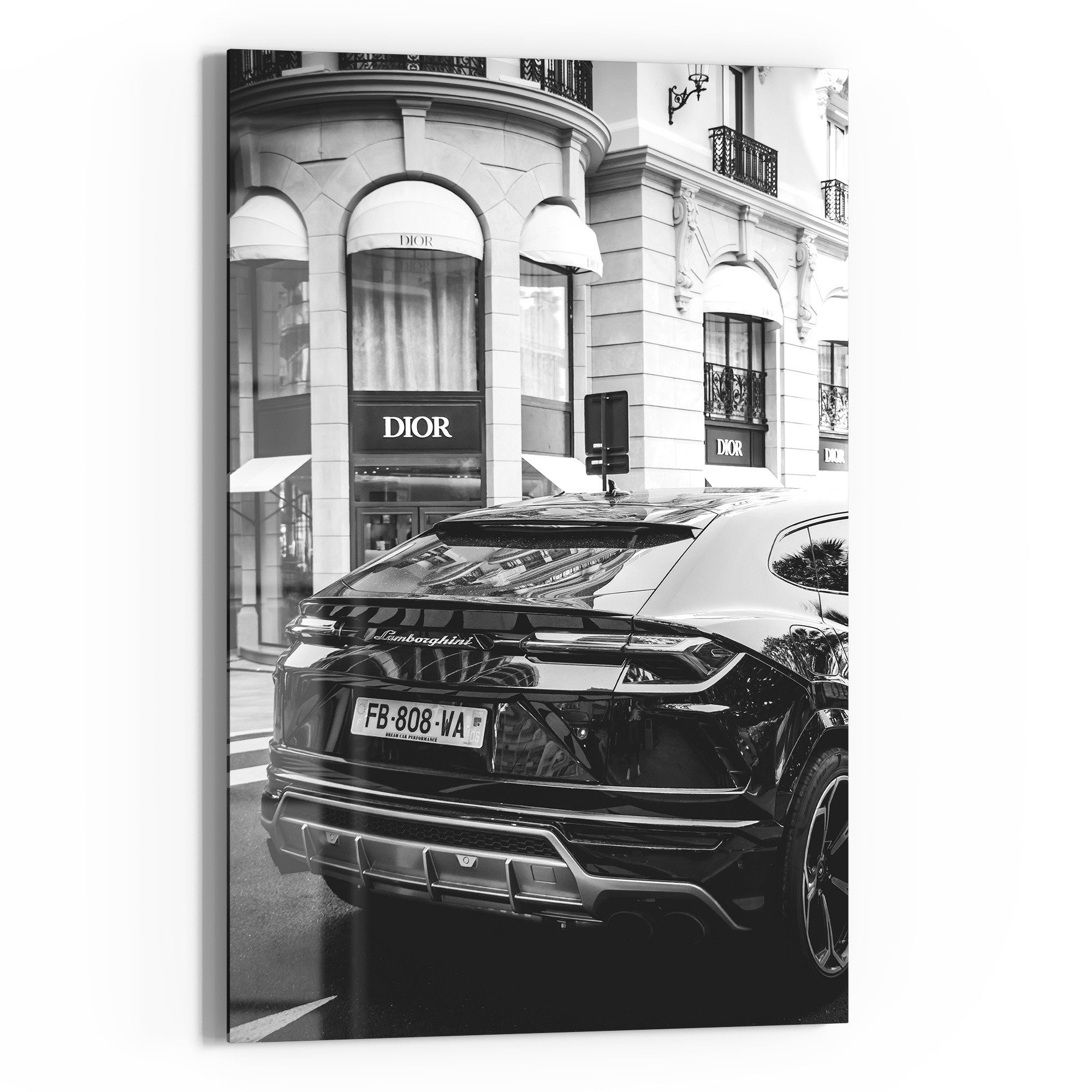 DEQOART Glasbild 'Luxus in Schwarz-Weiß', 'Luxus günstig online kaufen