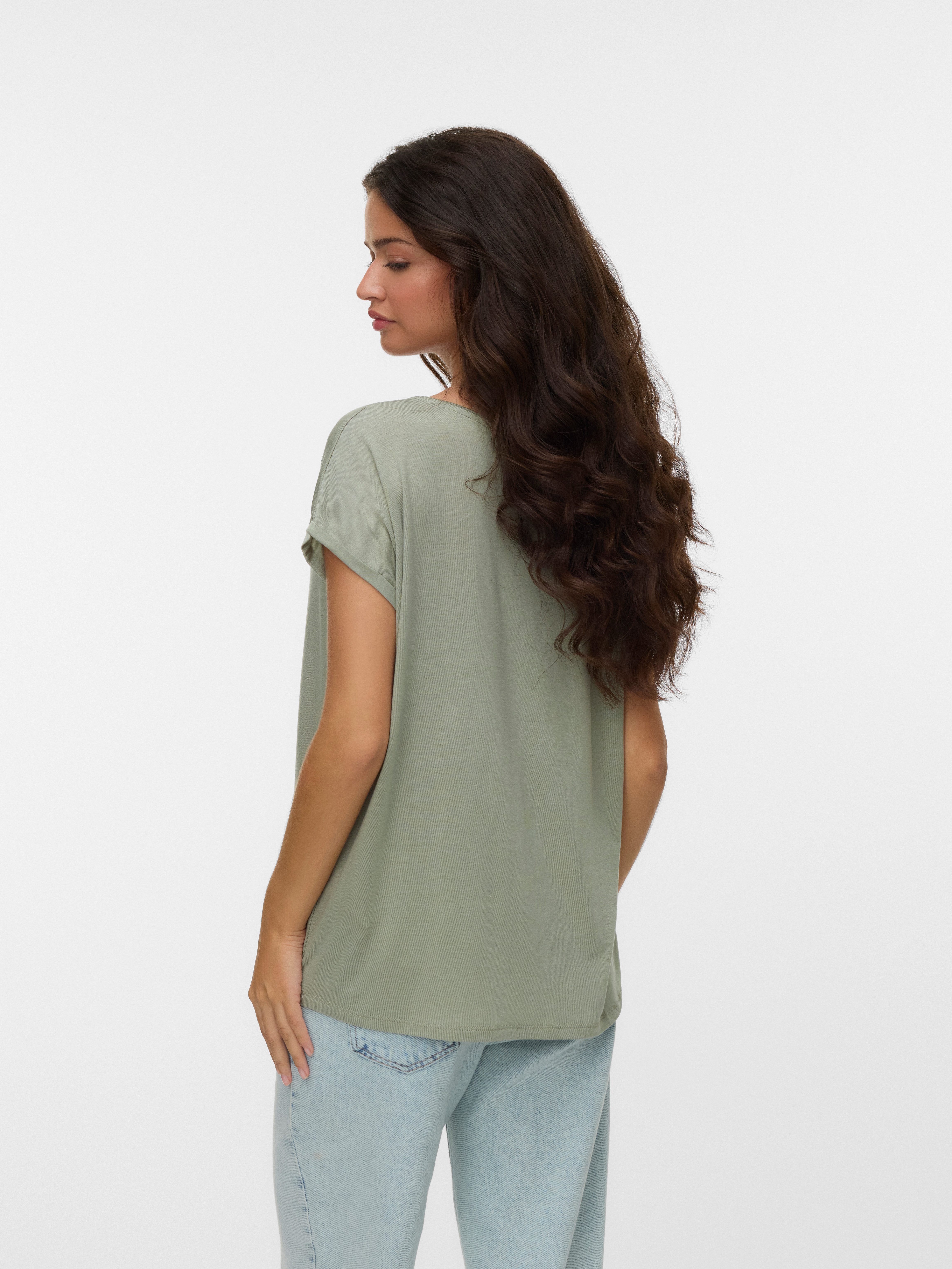 Vero Moda Rundhalsshirt VMAVA PLAIN SS günstig online kaufen