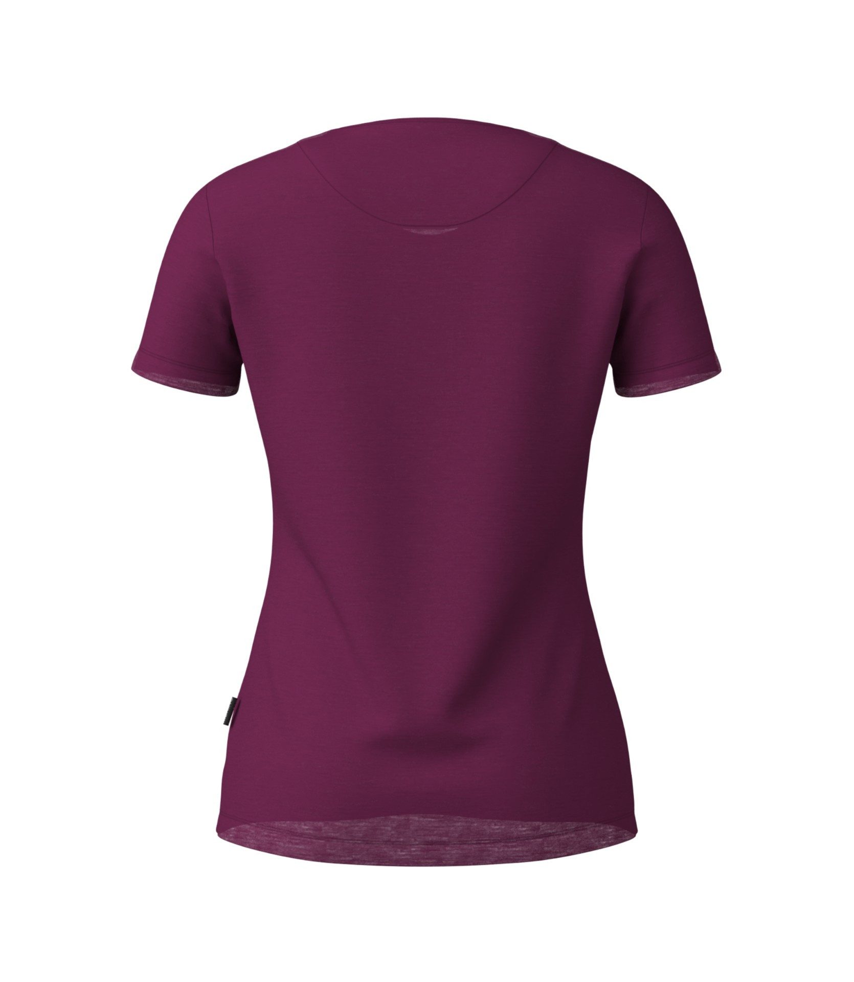 Löffler T-Shirt Wander-/Freizeit Printshirt Sunset Merino-Tencel bordeauxrot Damen – Bild 2 von 2
