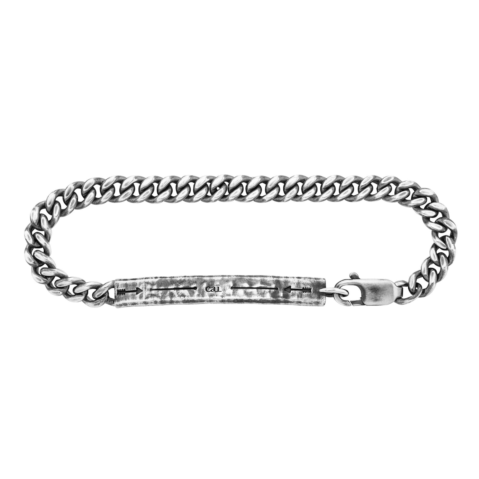 CAÏ Armband 925/- Sterling Silber oxidiert Pfeil 19cm | Edelstahlarmbänder