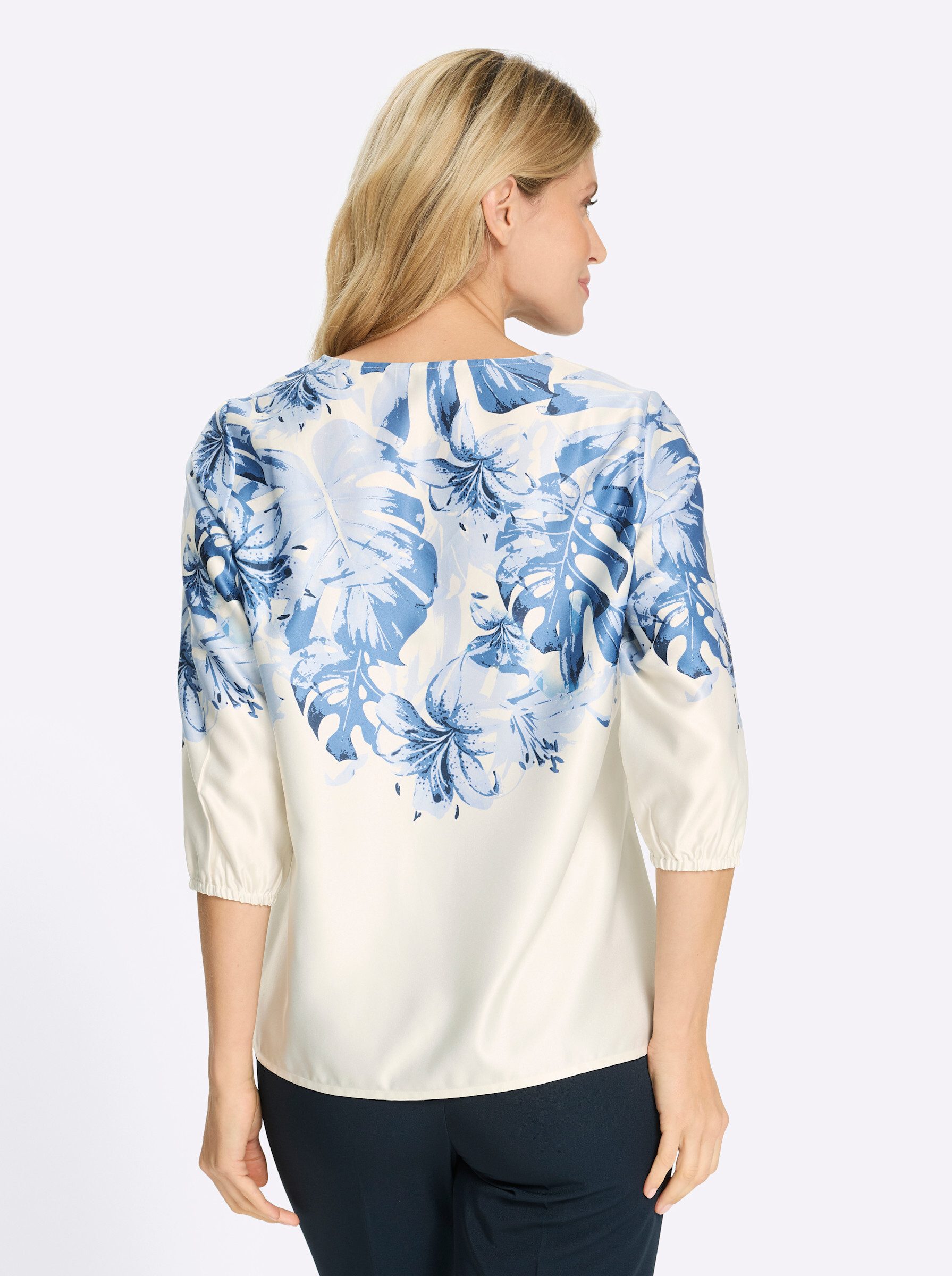 Sieh an! Klassische Bluse 3/4-Arm-Bluse 3/4-Arm günstig online kaufen