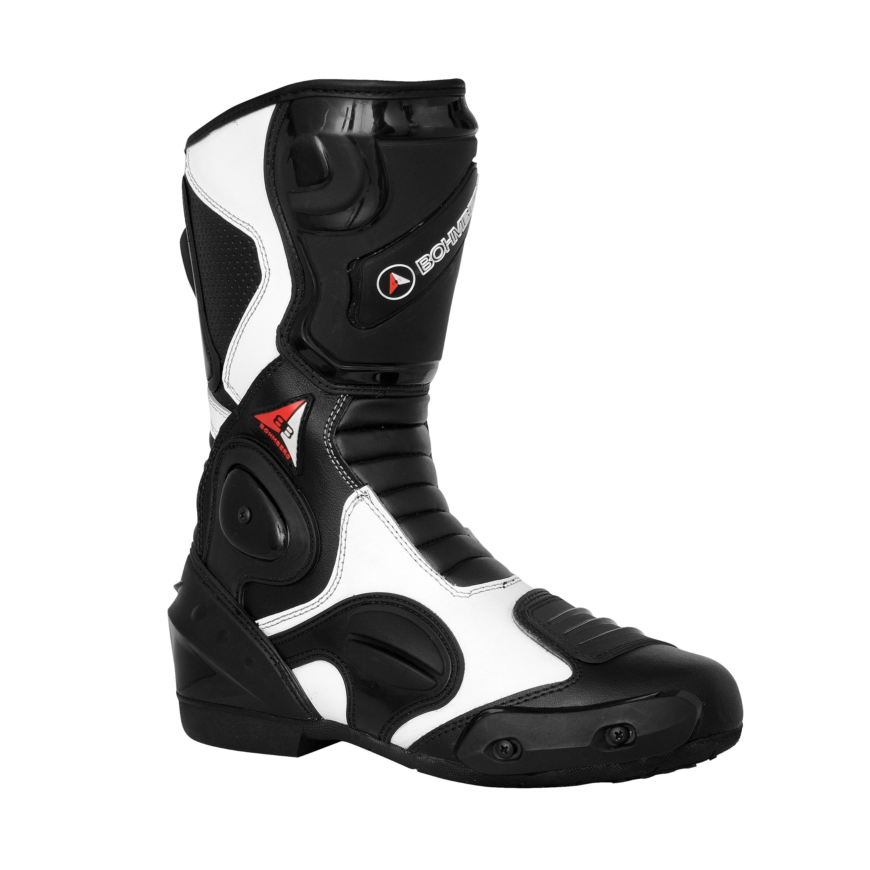 BOHMBERG Motorradstiefel aus echtem Leder / Herren / Motorradstiefel