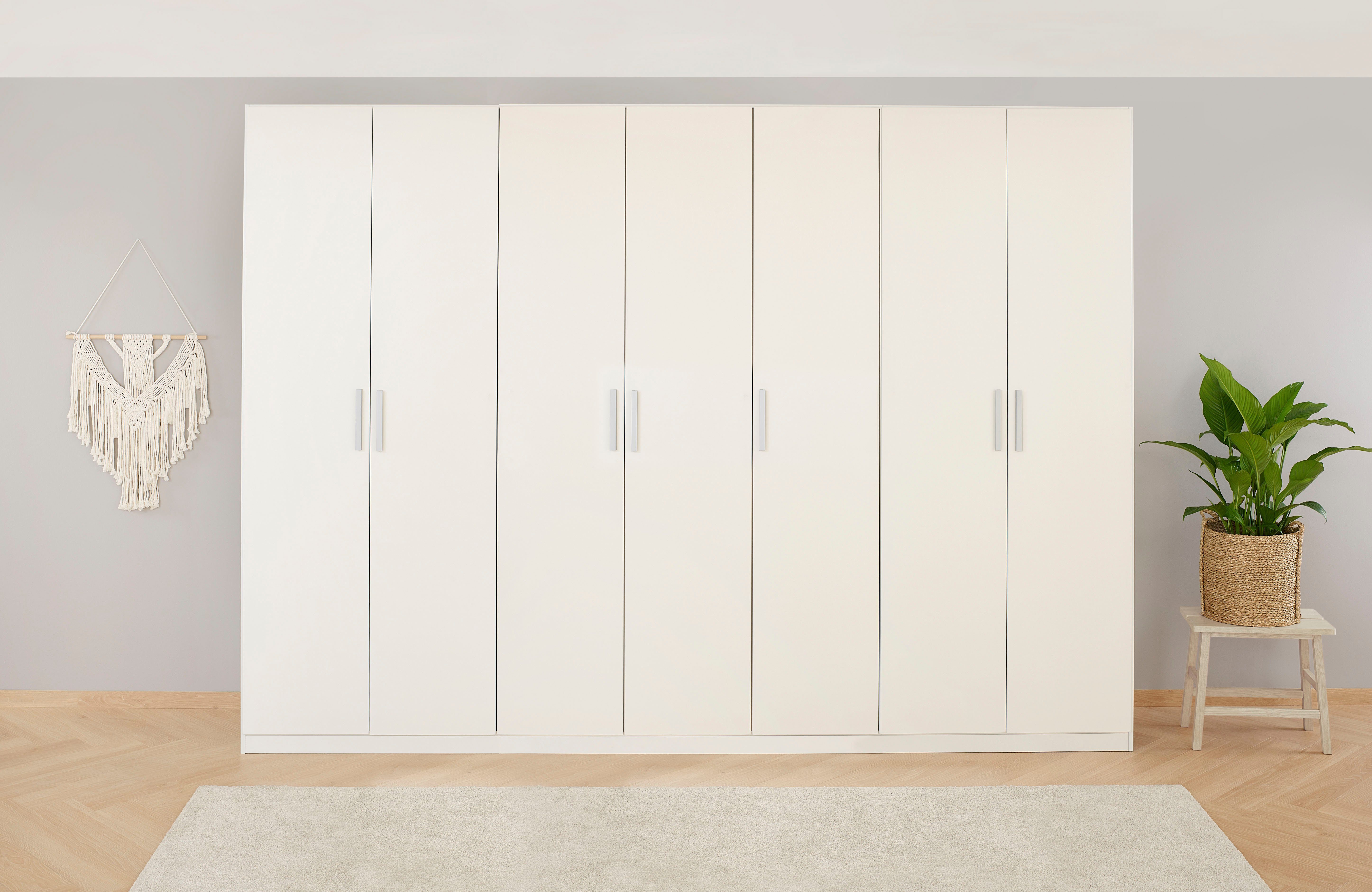 rauch Drehtürenschrank Kleiderschrank Schrank Garderobe KOLUNA mit Dekor-Front (Breiten 181/226/271/315 cm Höhen 210/229 cm) inkl. 2 Innenschubladen sowie extra Einlegeböden MADE IN GERMANY