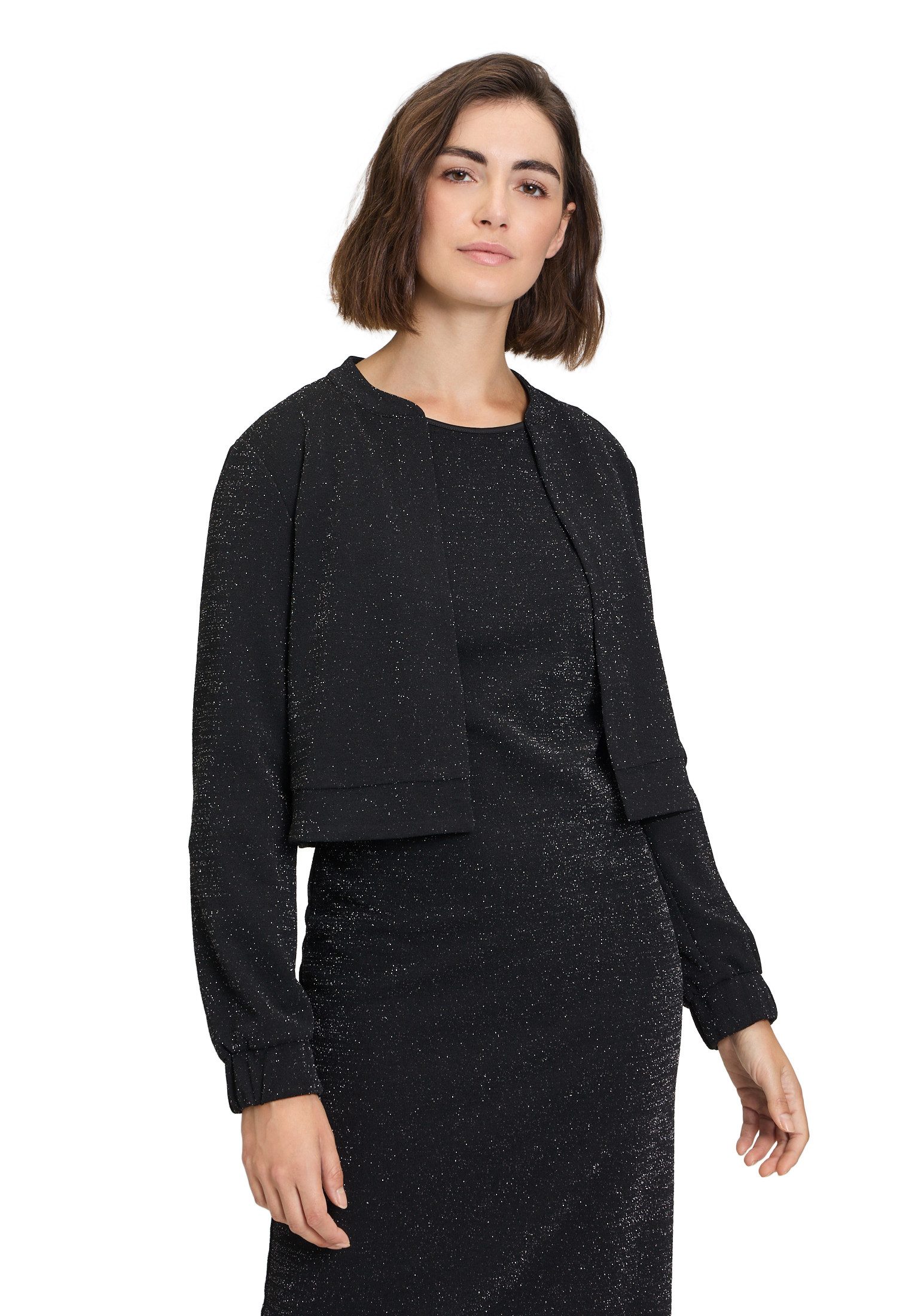 Sweatjacke Betty Barclay Damen Casual-Jacke im Glitzer-Look