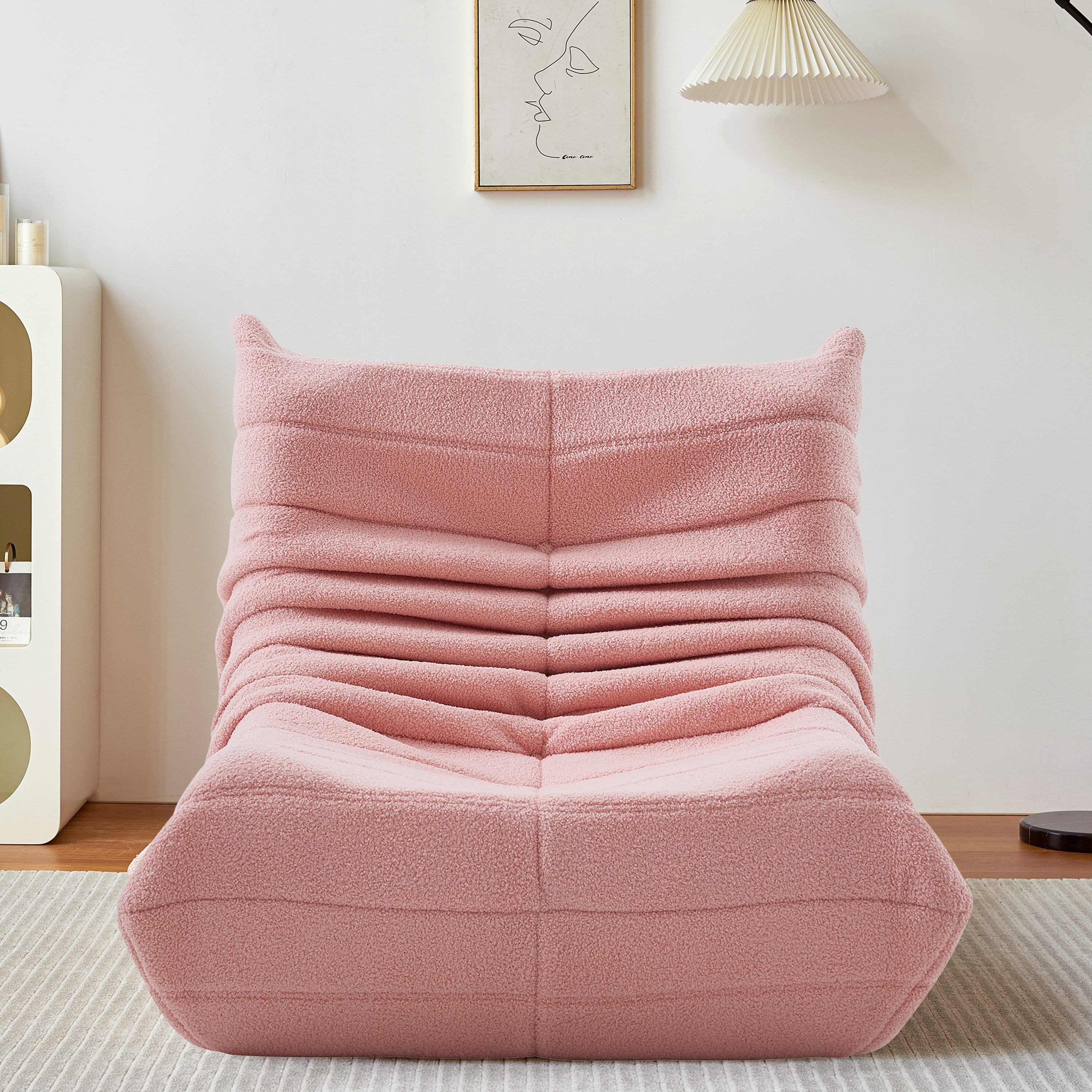 SEEZSSA Sitzsack Lazy Sofa-Stühle mit Rückenlehne Einzelsofa Lazy Couch Tatami-Sitzsack, Couch Lesesessel Schaukelstuhl Armloses für Wohnzimmer, Schlafzimmer