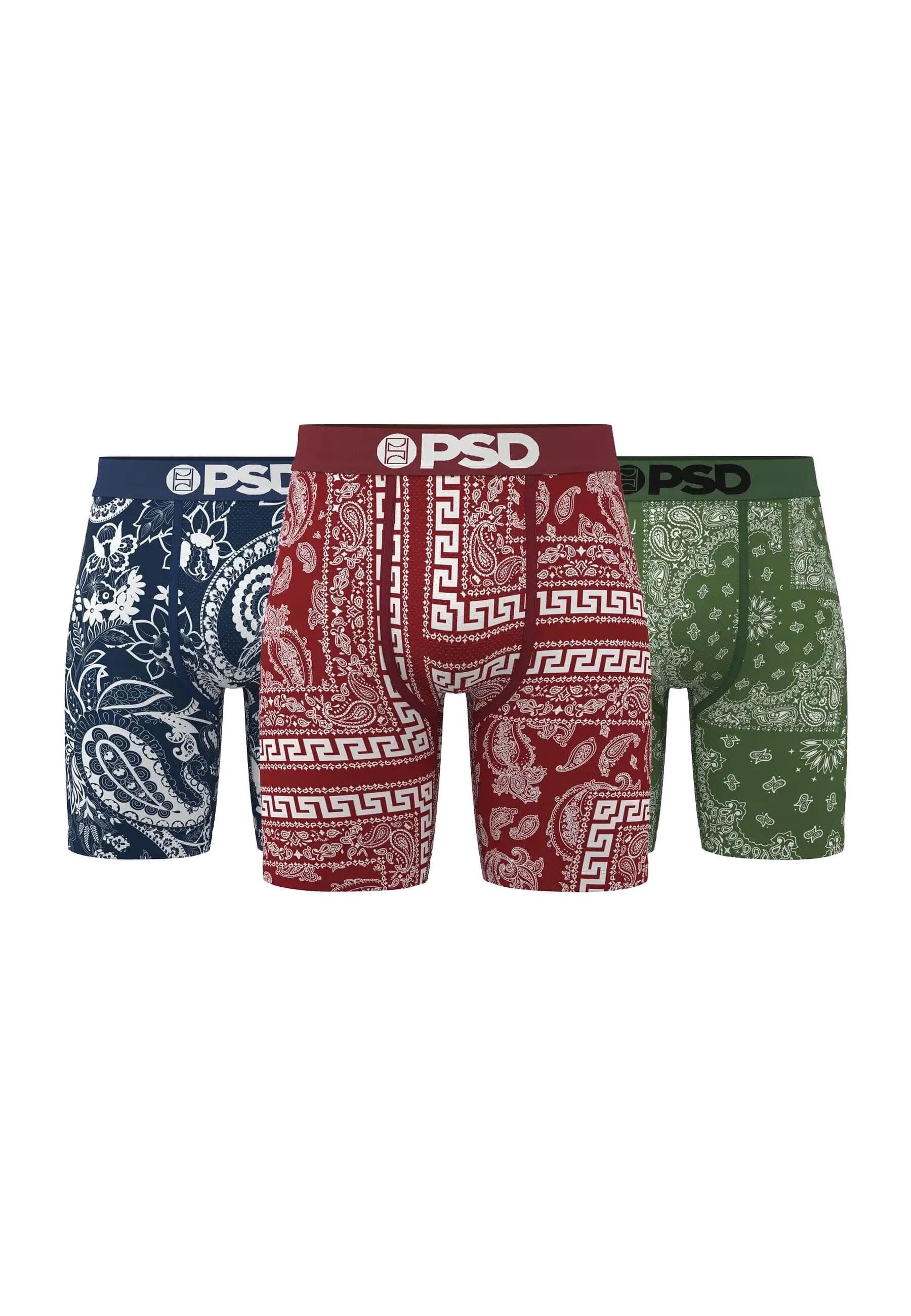 PSD Boxershorts PSD DARK BANDANA 3 BOXERSHORTS PACK (1-St)