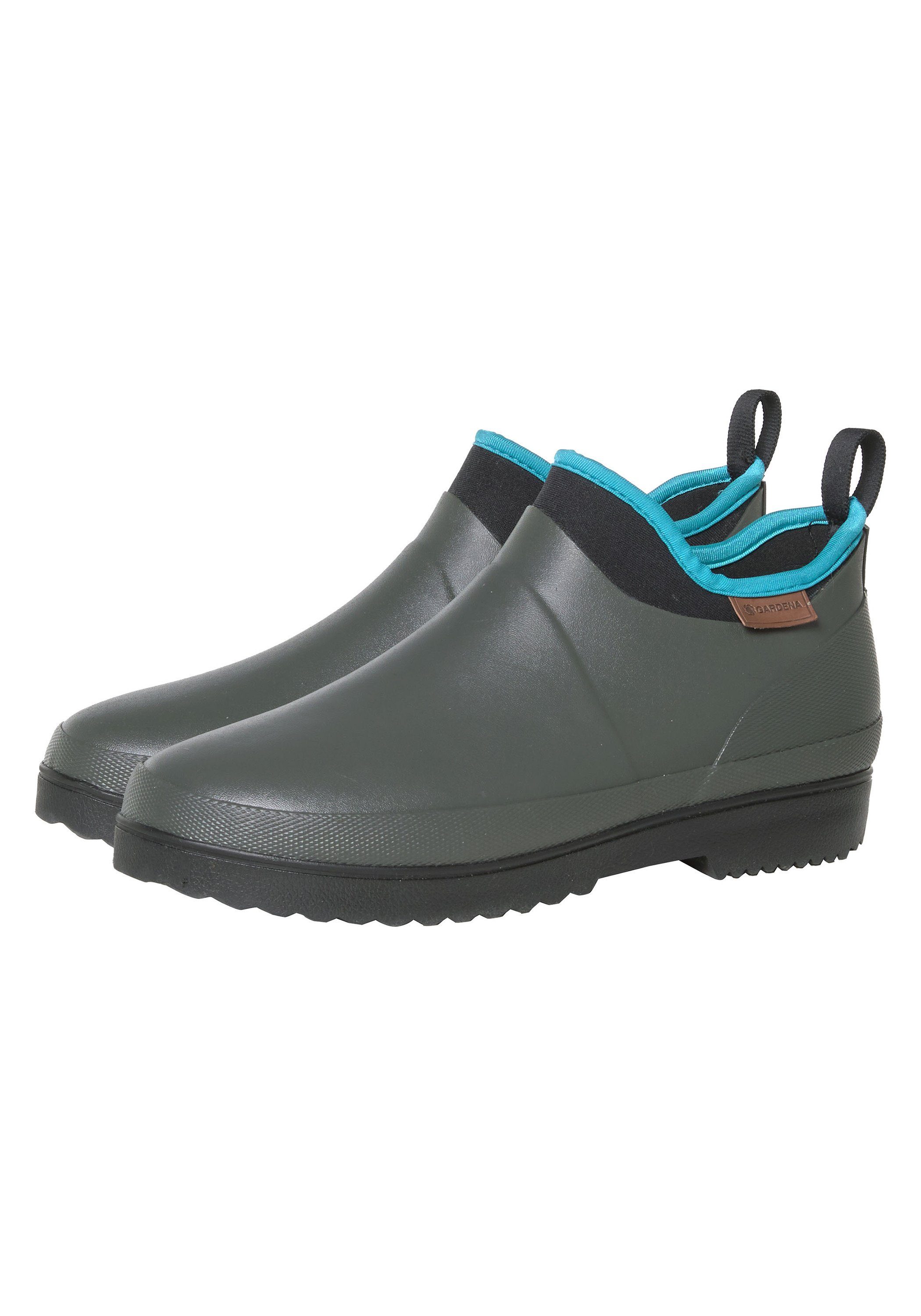 Slip-in-Funktion, mit Profil mit Low und Sohle Textilfutter, Boot GARDENA Rubber Smoothfoam-Decksohle Gummistiefelette Ankle-Boot-Schaft Cut