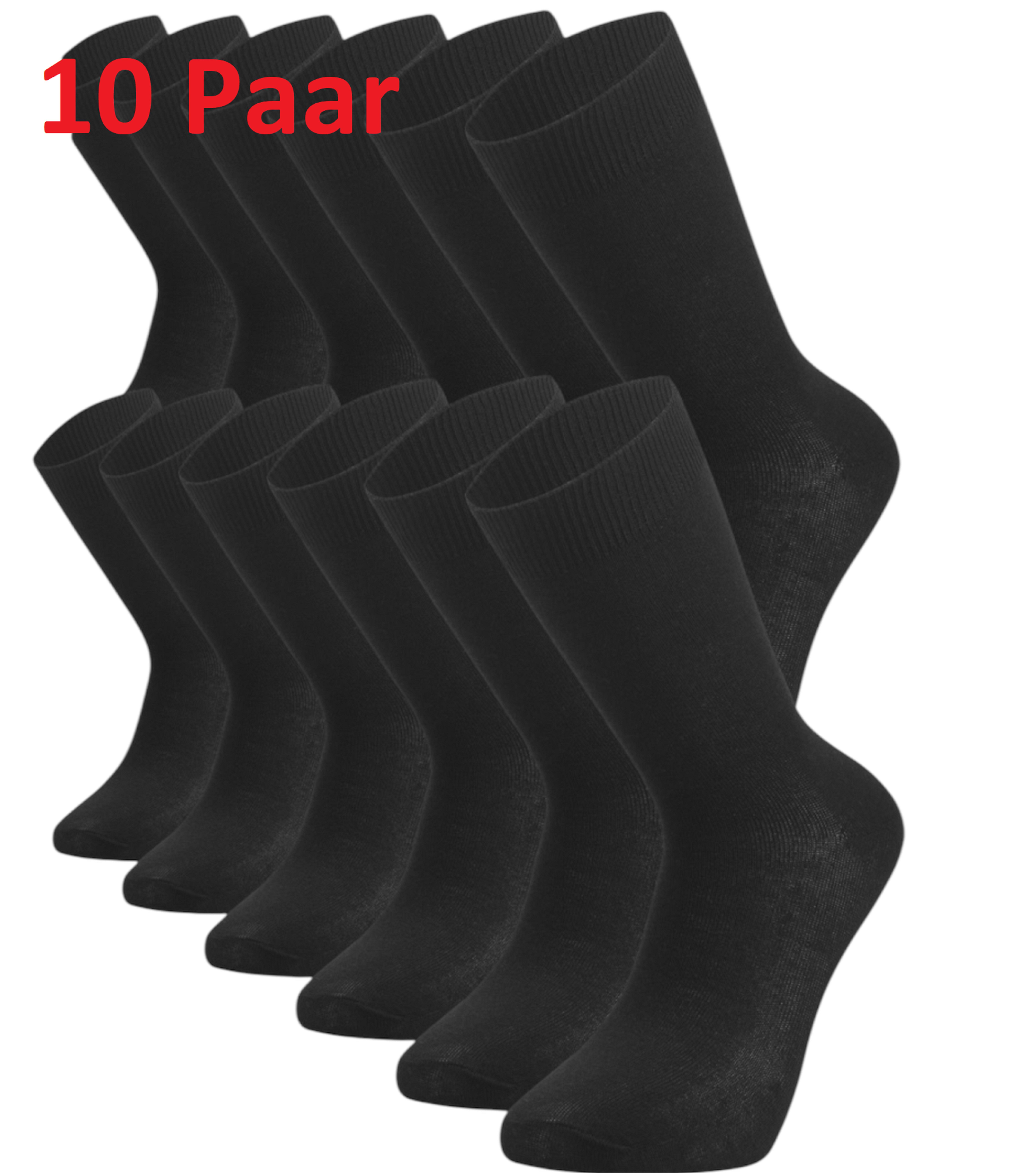 DDOnlineShop Businesssocken 10 Paar – Herren & Damen Socken aus Baumwolle (Spar-Set, 10-Paar, 10 Paar) Premium Qualität 1001