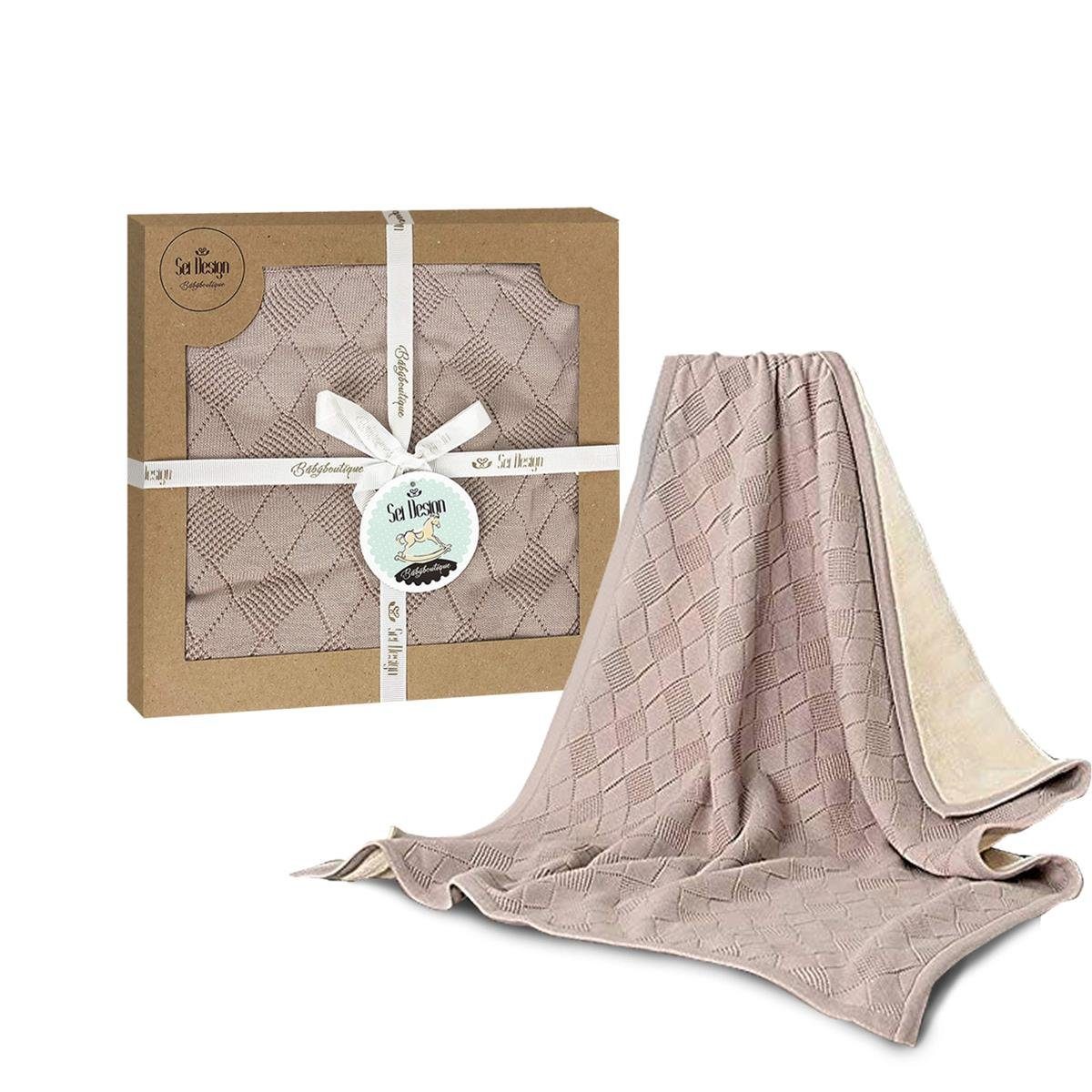 Babydecke Kuscheldecke 90x70 cm aus 100% BIO Baumwolle, SEI Design, in hübs günstig online kaufen