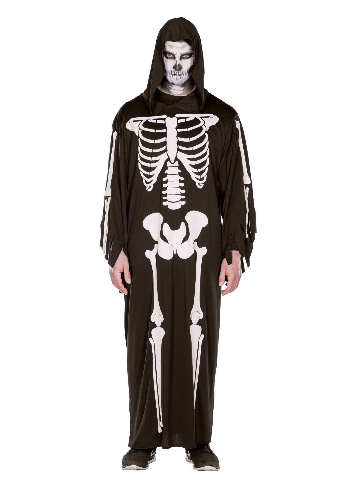 Rubie´s Kostüm Skelettrobe, Klassisches Geisterkostüm in Form einer weiten Robe