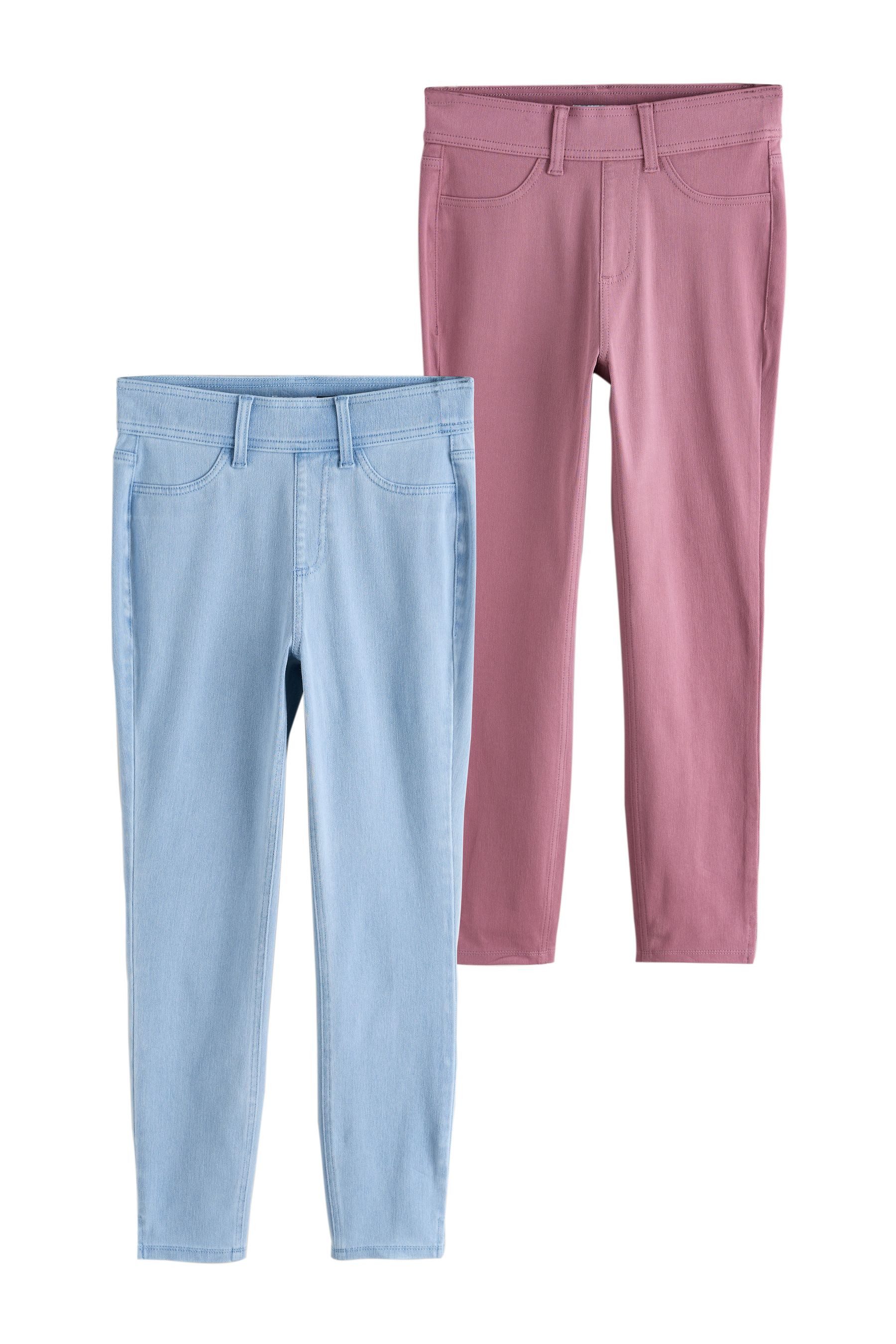 Next Caprileggings Verkürzte Leggings aus Jersey-Denim, 2er-Pack (2-tlg)