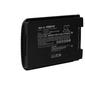 vhbw Ersatz für Zebra BTRY-NGTC5TC7-44MA-01, BT-000442 für Tablet-Akku Li-Ion 6600 mAh (3,85 V)