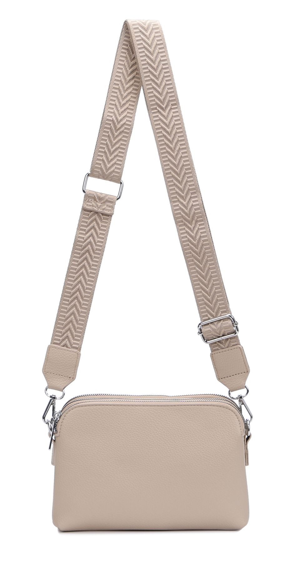ITALYSHOP24 Schultertasche Damen Tasche Bodybag Umhängetasche Crossbody Brusttasche Handtasche, Crossover Muster Taschengurt Smartphone Geldtasche Abend Handy Clutch