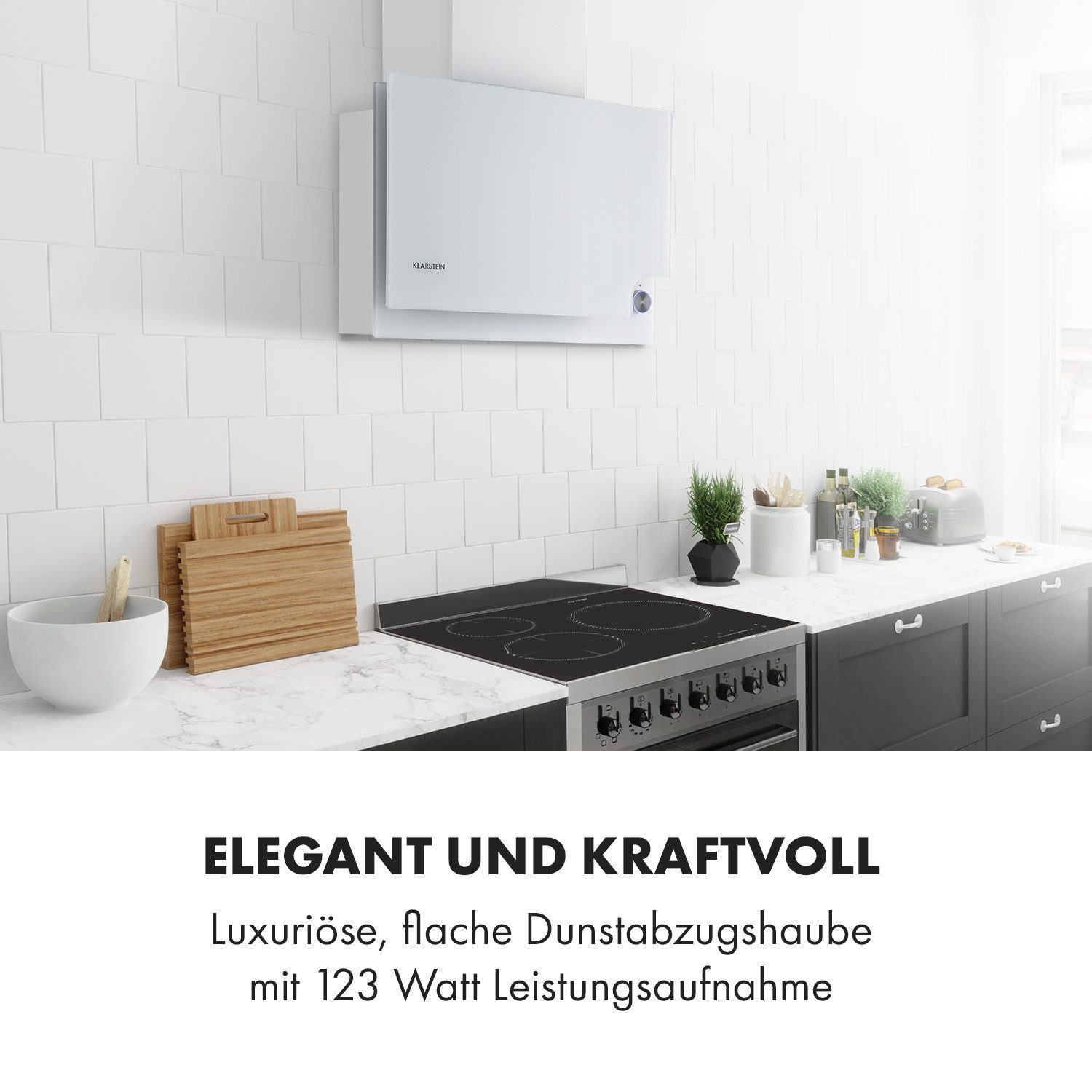 Klarstein Deckenhaube Amelia Serie CGCH6-Amelia-60Wht Amelia