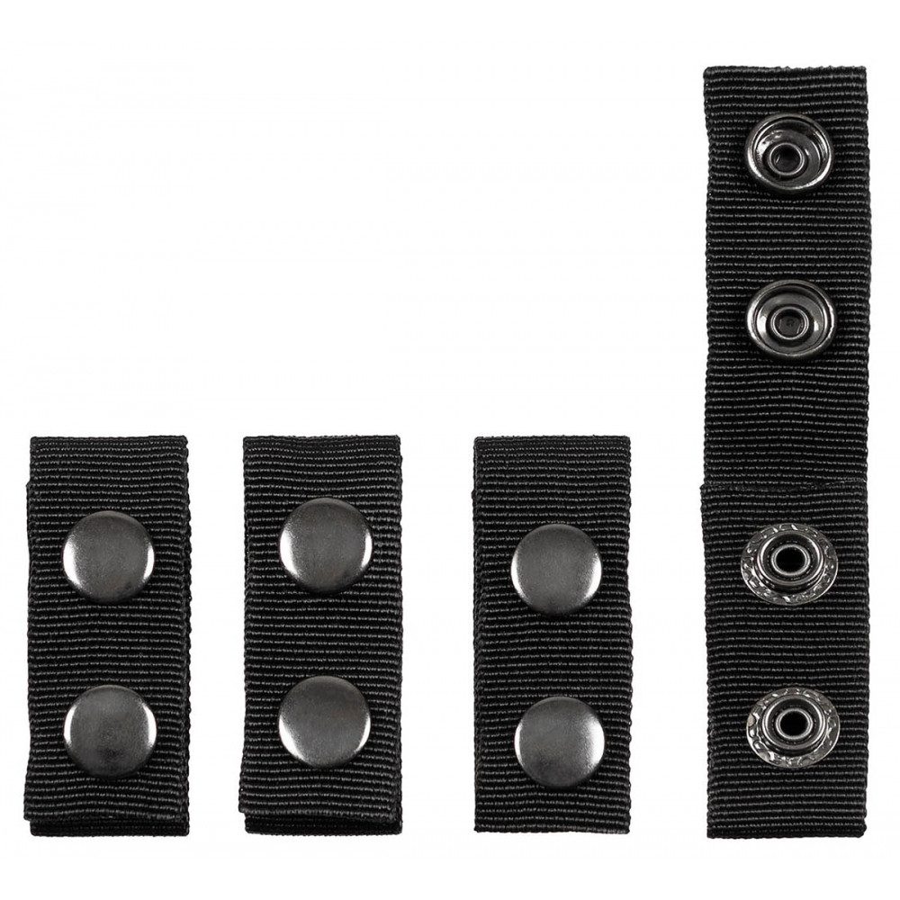 MFH Stoffgürtel MFH Gürtelhalter 4er Set, Nylon, schwarz, Druckknöpfe. (4er Set)