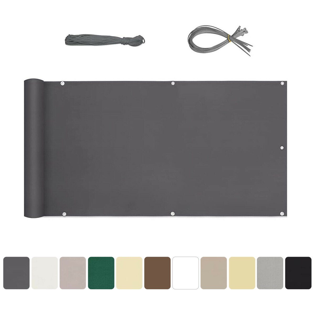 Sekey Balkonsichtschutz Polyester Balkonbespannungen Sichtschutz Garten Zau günstig online kaufen