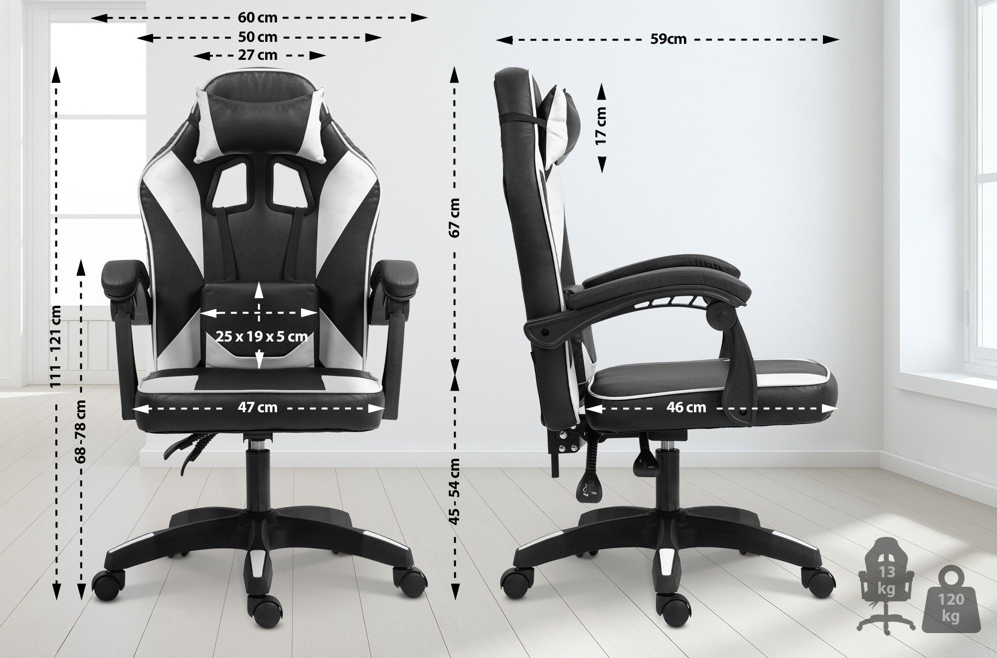 CLP Gaming Chair Orkney, Schreibtischstuhl höhenverstellbar günstig online kaufen