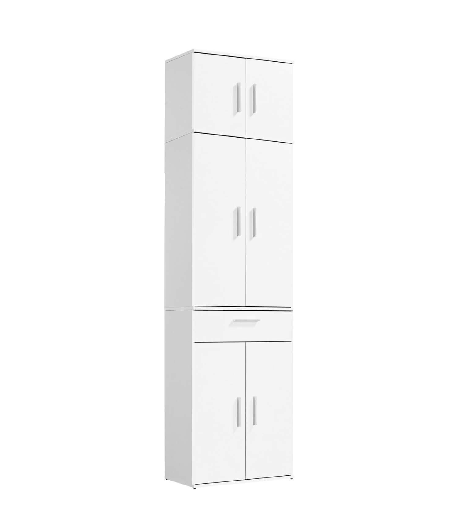 mokebo Mehrzweckschrank Der Extralange Büroschrank, Aktenschrank, Flurschrank, Aufbewarhungsschrank in weiß