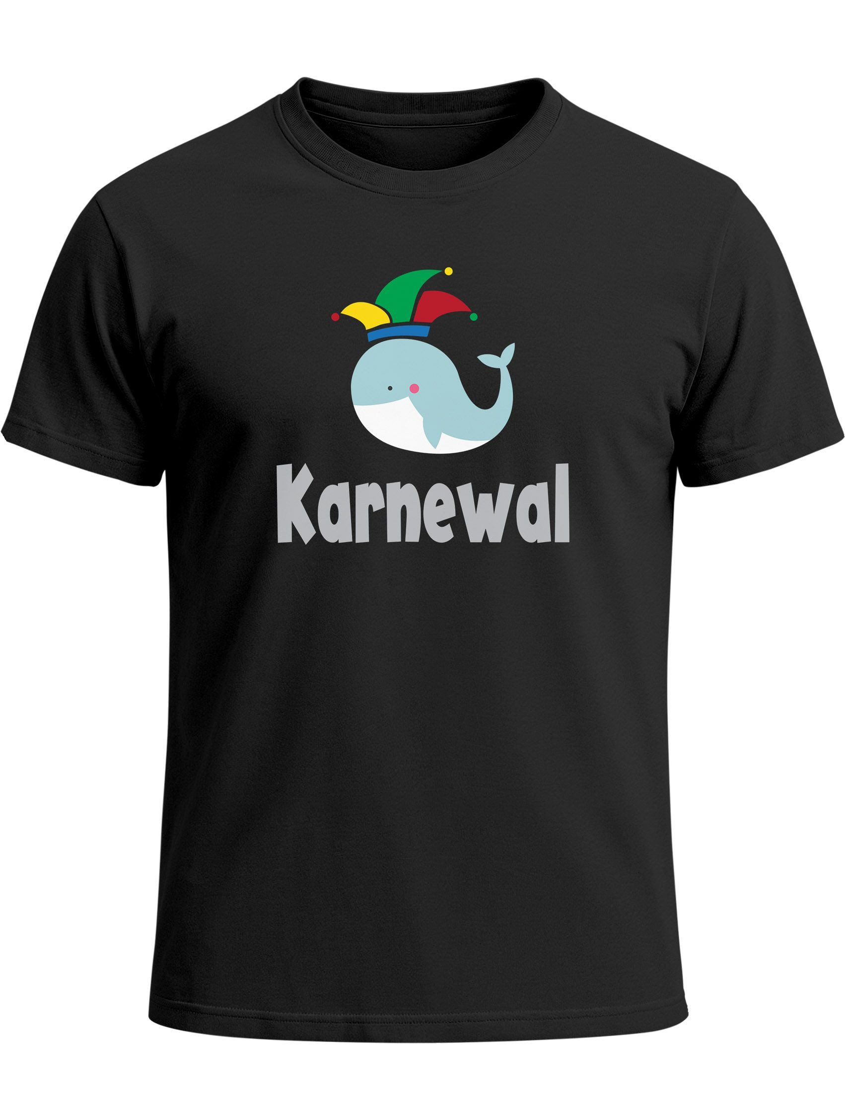 Print-Shirt Herren T-Shirt Karne Wal Karnewal Karneval Fasching Last Minute