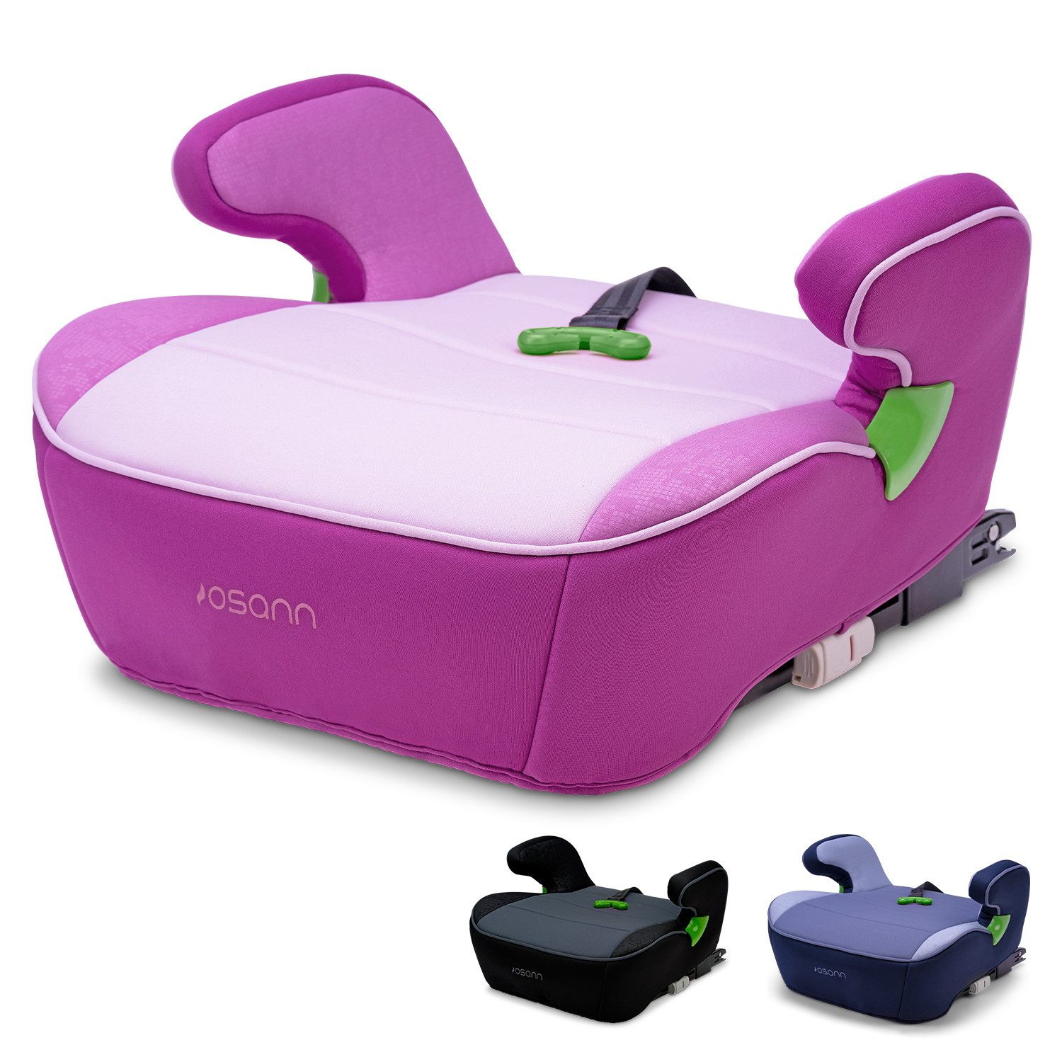 Osann Детские сиденьяrhöhung Junior Isofix Gurtfix i-Size, ab: 7 Jahren, bis: 12 Jahre, ab: 126 cm, bis: 150 cm, Sitzerhöhung Auto Kinder mit Isofix ab 126cm, Sitzschale, Booster