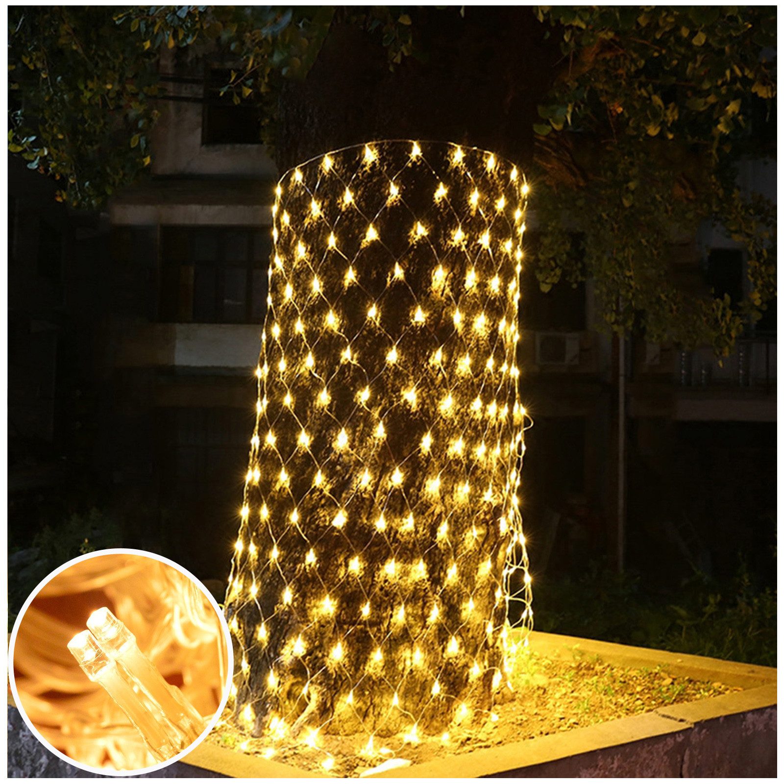 MUPOO LED-Lichternetz LED Lichternetz,Lichterkette Netz mit günstig online kaufen