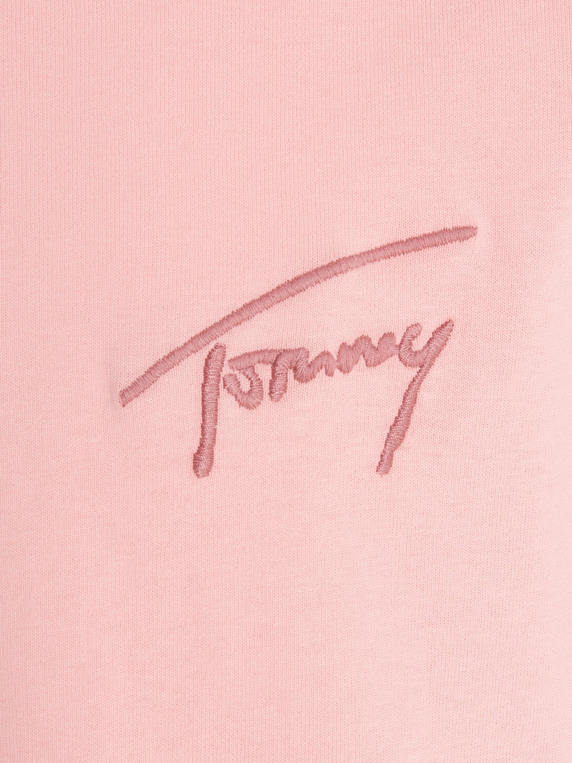 SIGNATURE REG Pink mit Jeans Ballet EXT T-Shirt TJM TEE Tommy Logostickerei