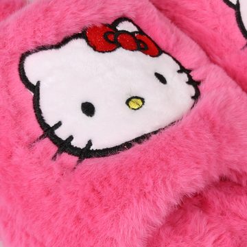 Sarcia.eu Hello Kitty Pink, Damen Plüsch-Pantoffeln auf dicker Sohle Plüsch Hausschuhe