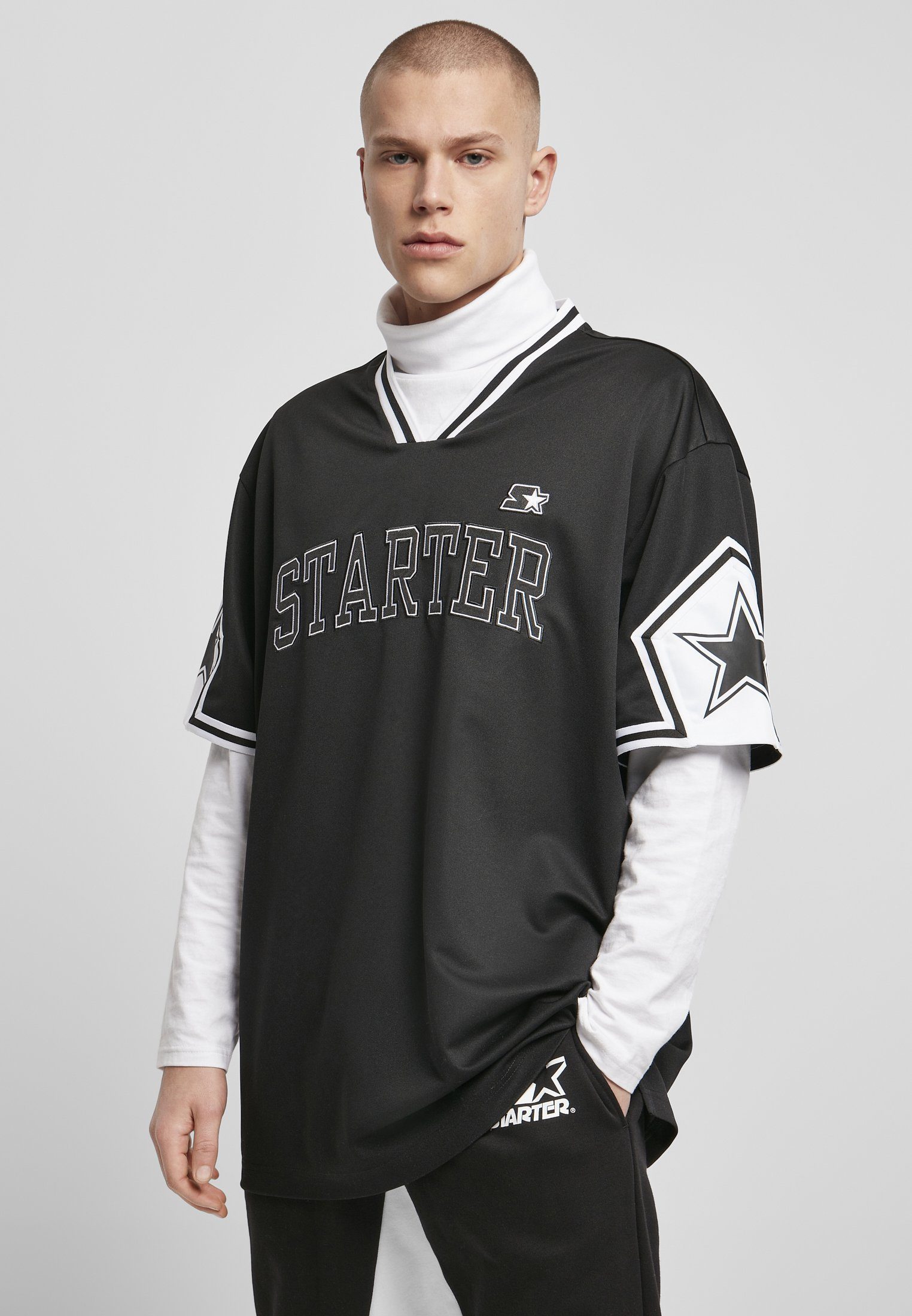 Starter Black Label T-Shirt Herren Starter Star Sleeve Sports Tee (1-tlg)