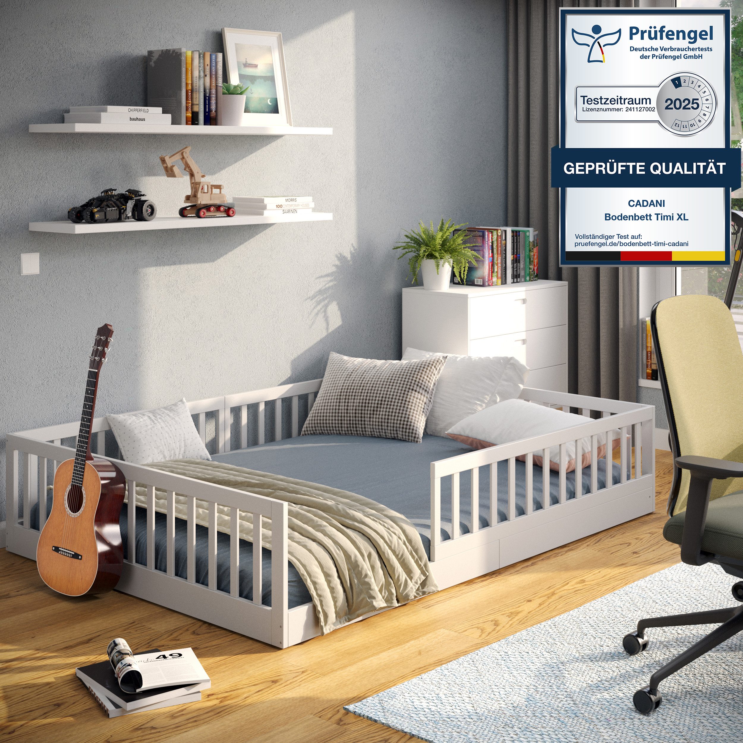 CADANI Kinderbett CADANI Timi Kinderbett Montessori Bodenbett (Rausfallschu günstig online kaufen