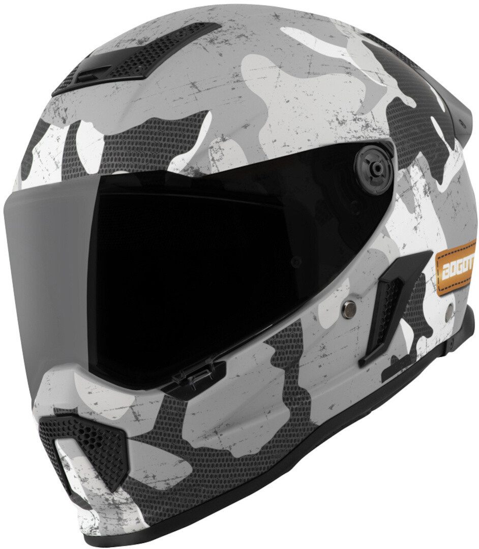 Bogotto Motorradhelm Rapto Camo Helm, vorbereitet für Kommunikationssystem