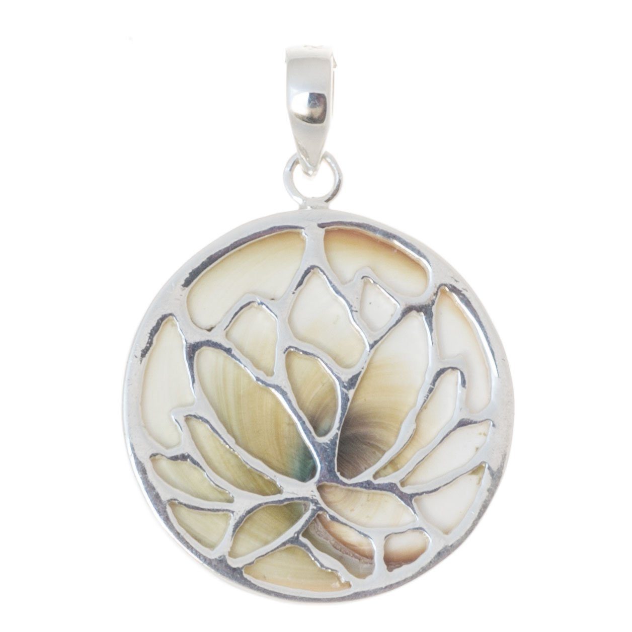 Kettenanhänger Anhänger Lotus mit Shiva Auge
