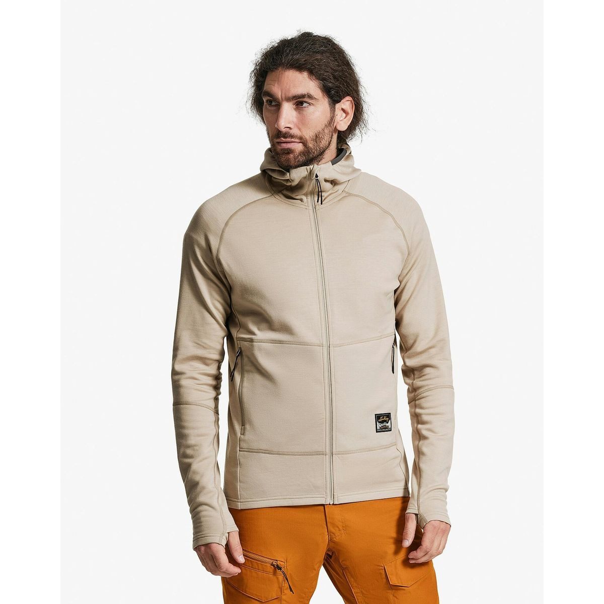 Lundhags Fleecejacke Tived Merino Hoodie M Vielseitiger Woll-Fleece-Hoodie für Herren, ideal für