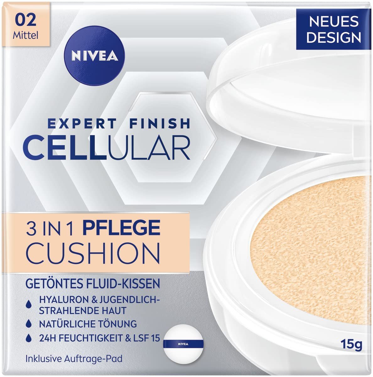 Gesichtspflege Expert Finish Cellular 3in1 Pflege Cushion Fluid Schwamm