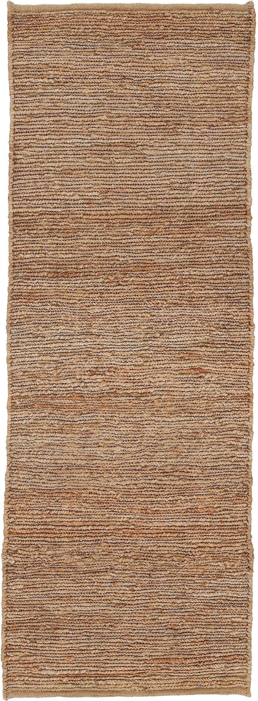 carpetfine Läufer Nala Juteteppich Naturfaser, rechteckig, Höhe: 9 mm, wendbar, aus 100% Jute, in vielen Größen und Formen, quadratisch, rund