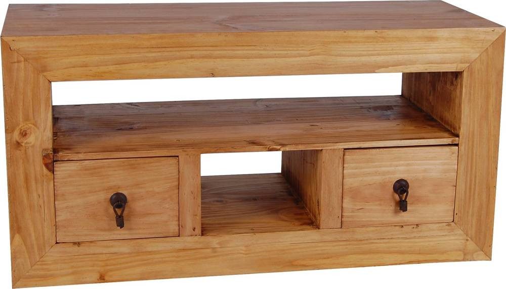 MiaMöbel TV-Board Mexico, aus massivem Pinienholz Honig