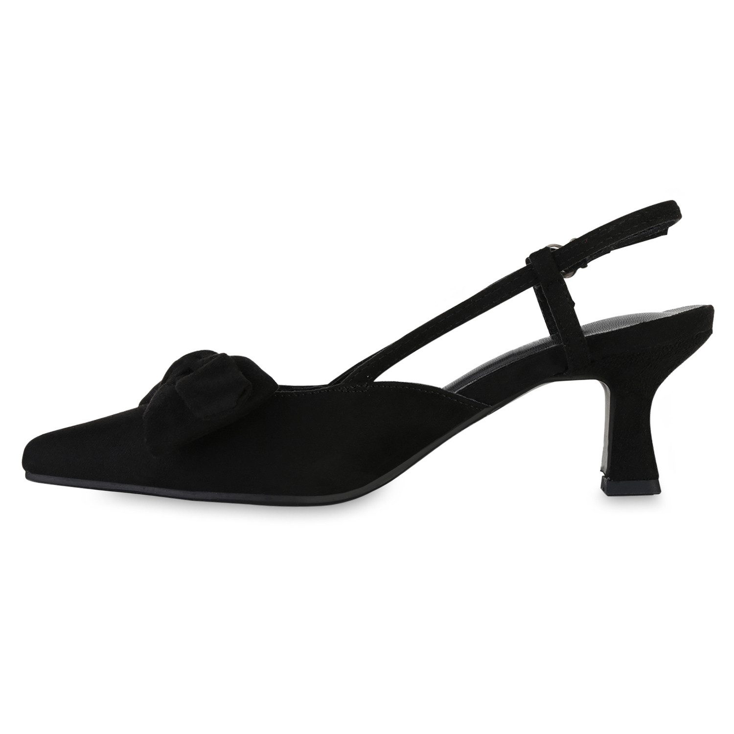 VAN HILL 841585 Slingpumps Damen Slingpumps Pumps Stiletto Schleifen Spitz günstig online kaufen