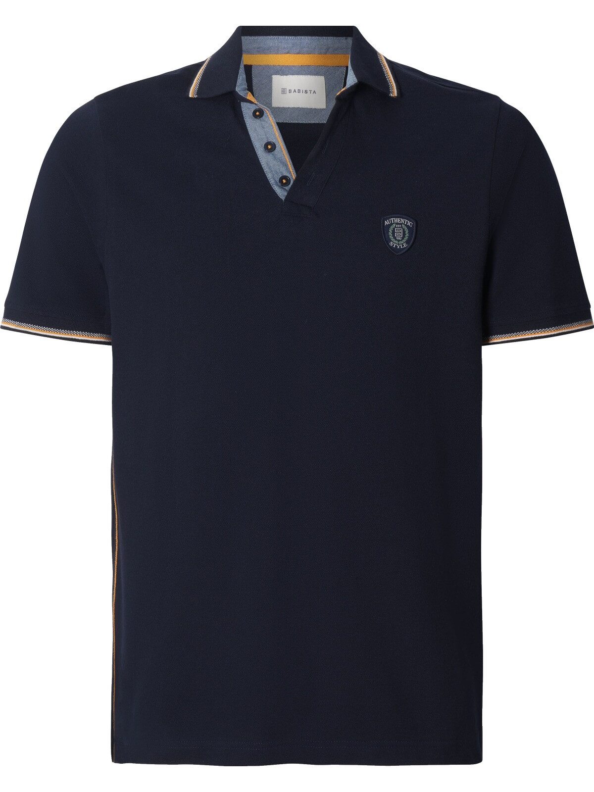 Babista Poloshirt DANNICO, seitlich Kontraststreifen