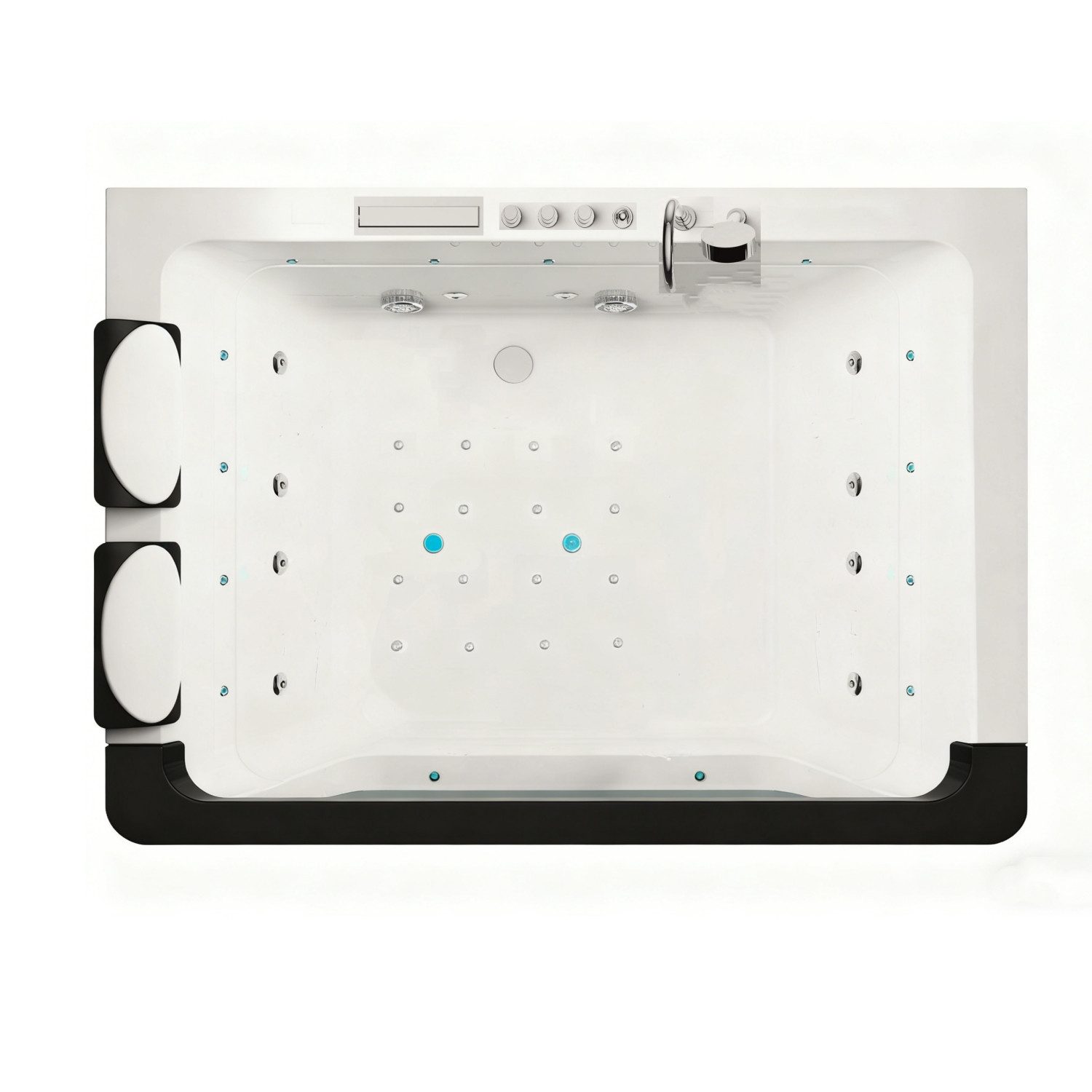 Duwilux Whirlpool-Badewanne SONDERPREIS Whirlpool Oklahoma 170x120 Badewann günstig online kaufen