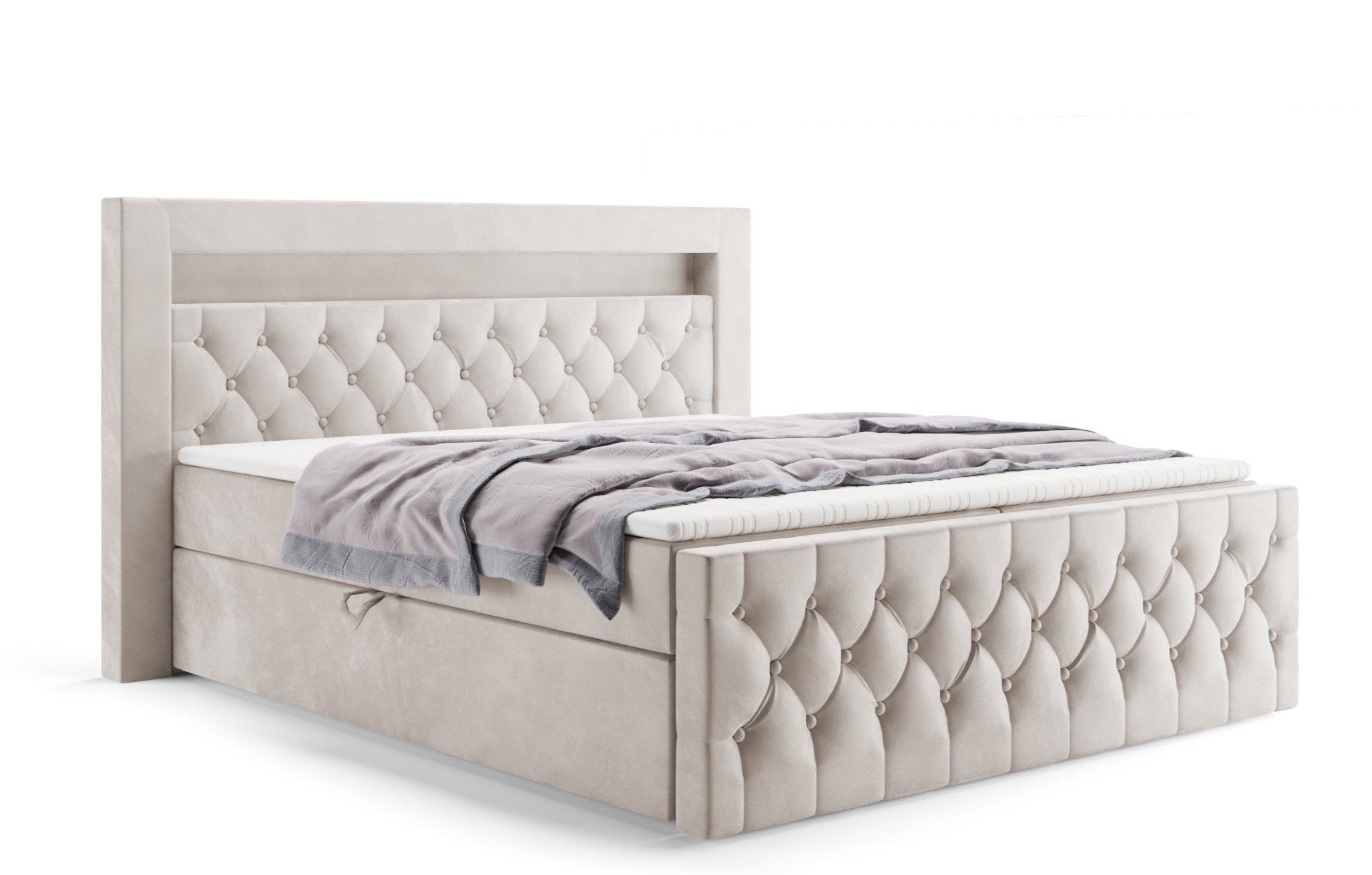 Labett Boxspringbett GOLD 9 mit LED, günstig online kaufen