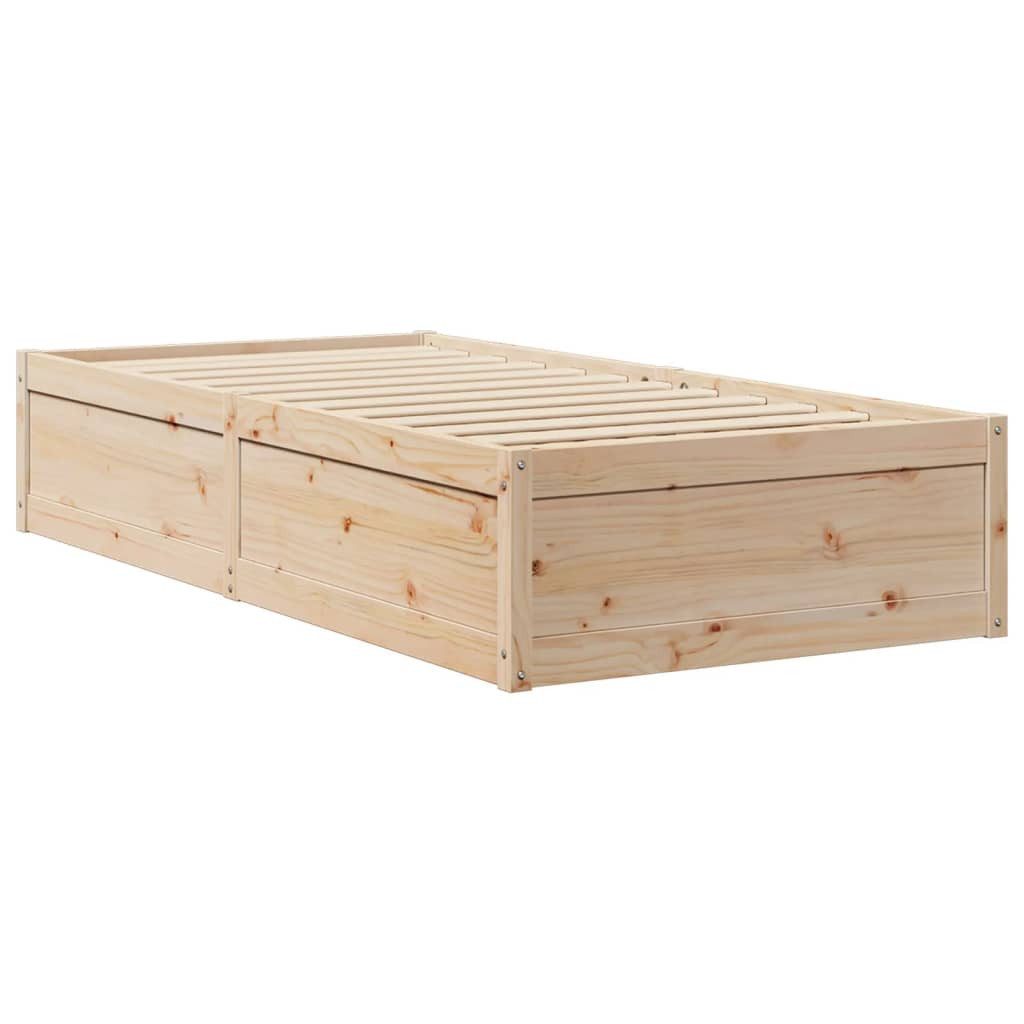 vidaXL Bett Massivholzbett ohne Matratze 75x190 günstig online kaufen