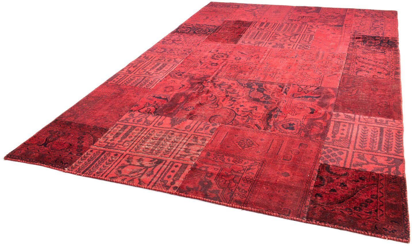 Teppich Patchwork - morgenland, Höhe: mm, Zertifikat rechteckig, Einzelstück dunkelrot, Wohnzimmer, mit 196 - Handgeknüpft, 296 x 7 cm