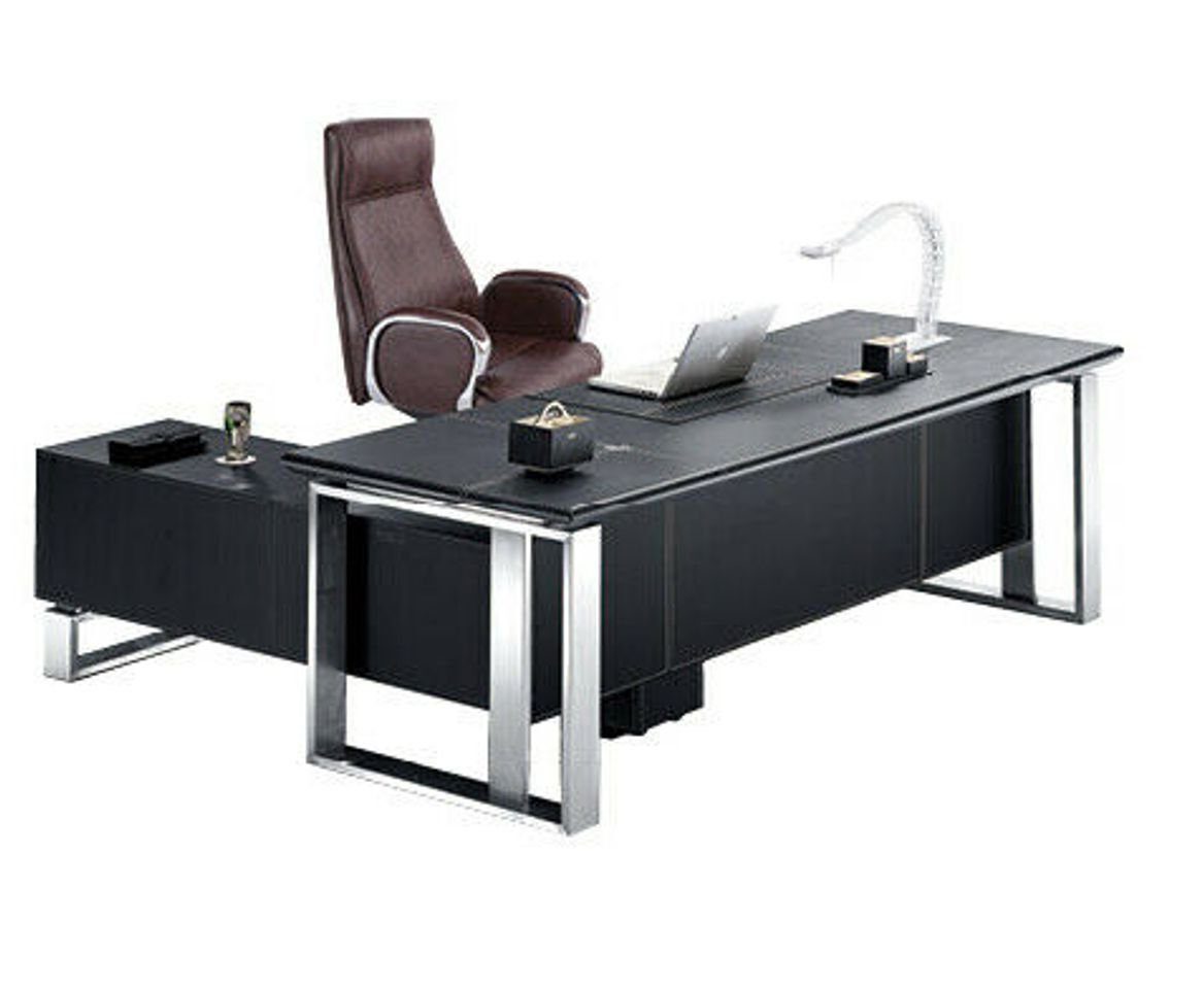 Xlmoebel Eckschreibtisch Schwarz Eckschreibtisch Eckform Modern Design (1-St), Hergestellt in Europa