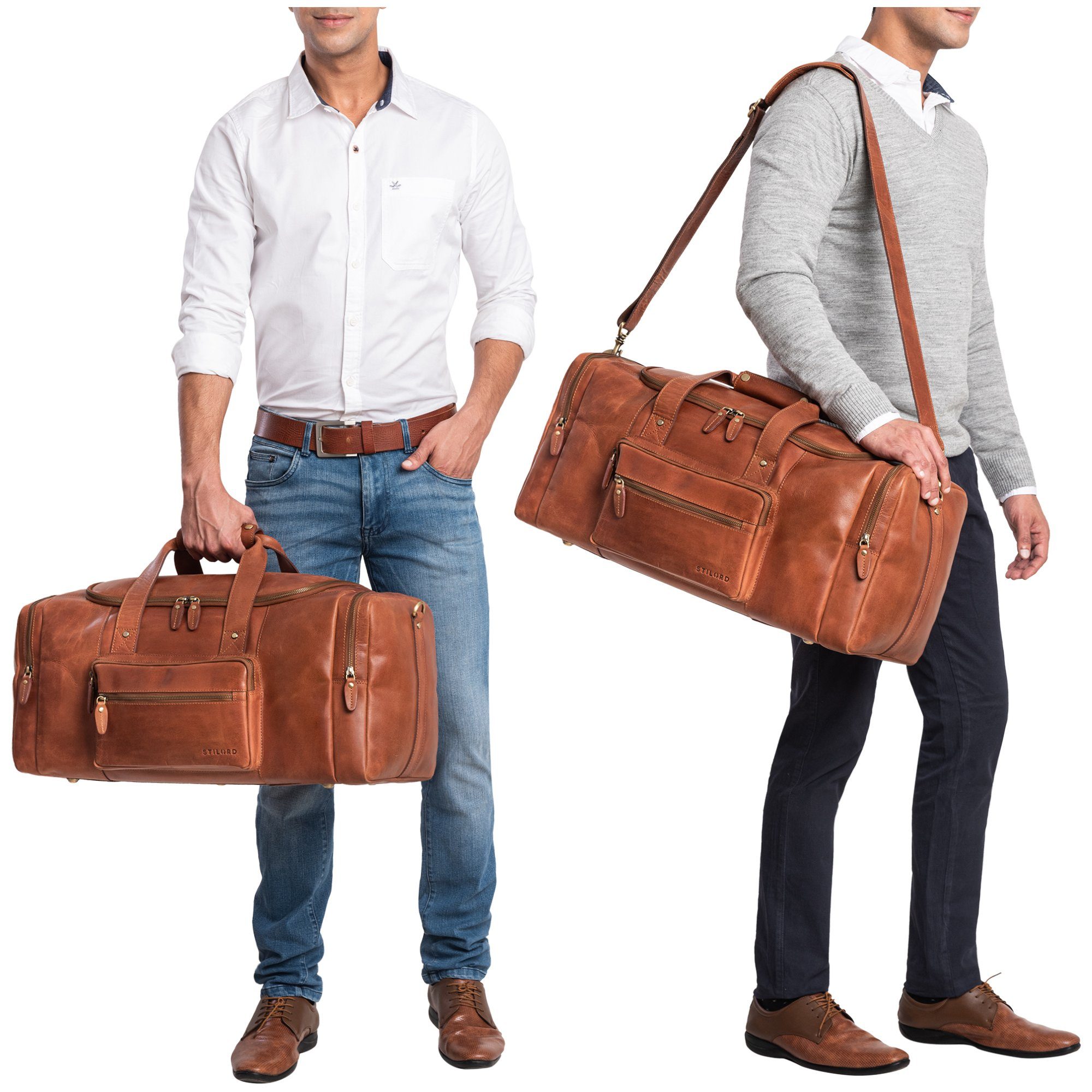 STILORD Weekender "Journey" Reisetasche Weekender Leder günstig online kaufen