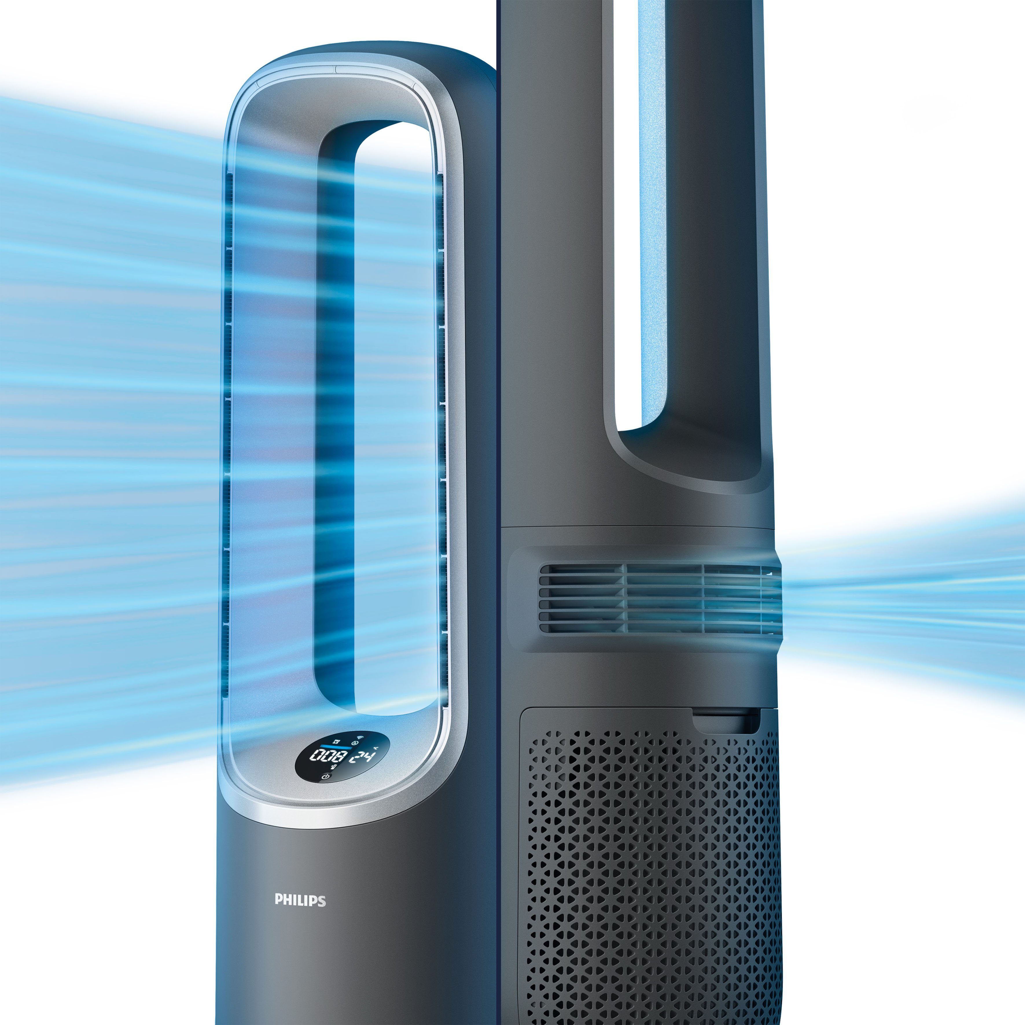 Philips Luftreiniger AMF870 Air Performer, 3-in-1 Reinigen, Kühlen & Heizen, für 70 m² Räume, für Allergiker geeignet, CADR 270 m³/h, mit Air+ App verbunden