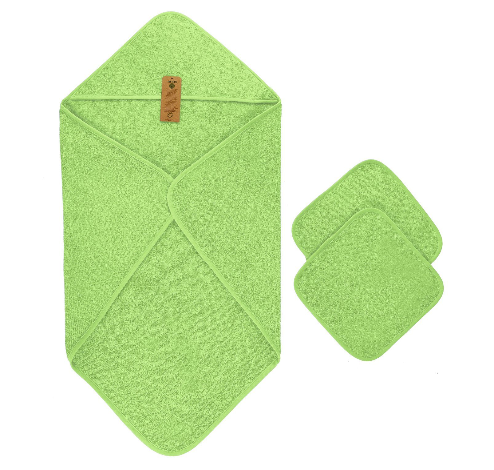 Arus Kapuzenhandtuch Baby Kapuzenhandtuch Set 3-tlg., günstig online kaufen