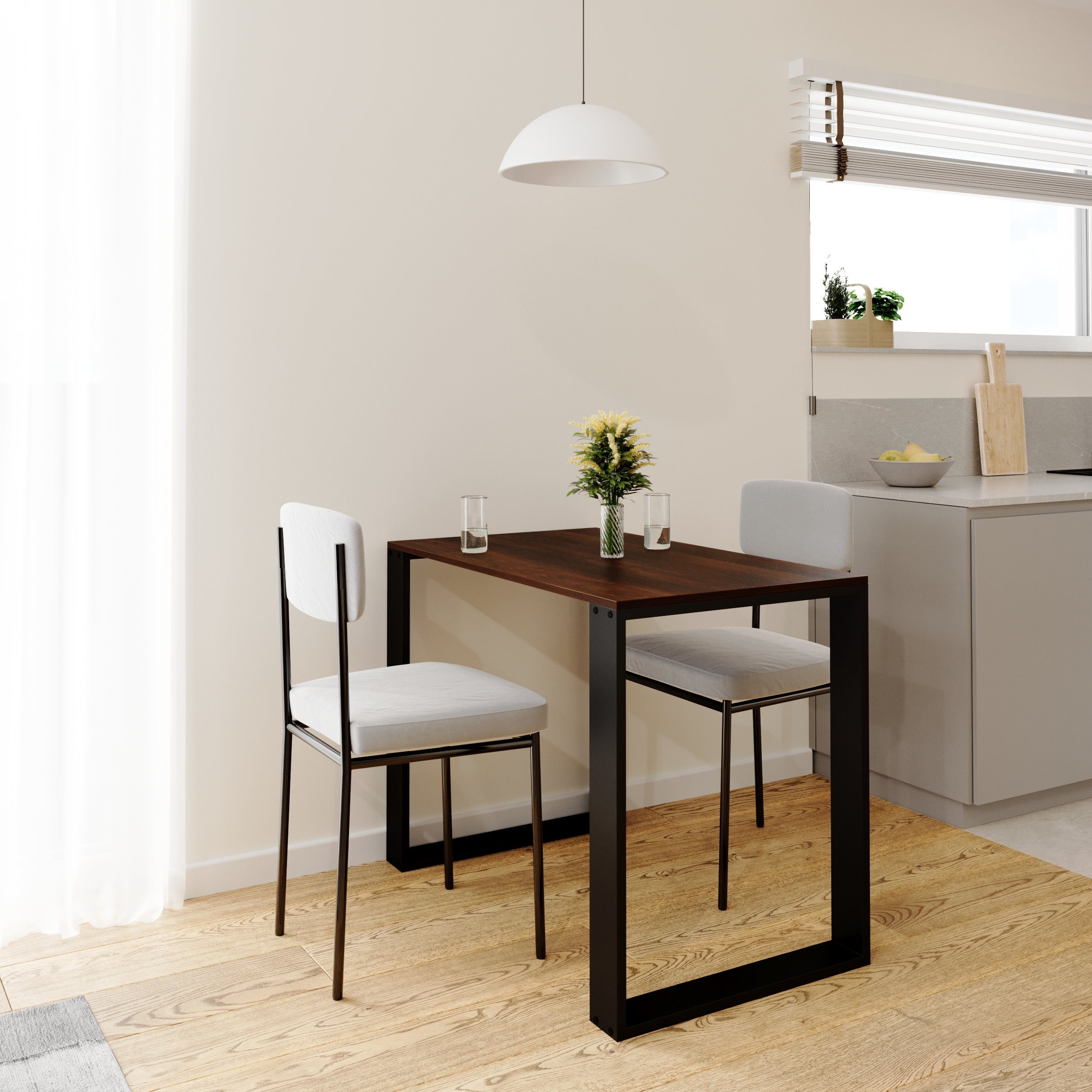AKKE Esstisch, Esszimmertisch LOFT Schwarze Beinen günstig online kaufen
