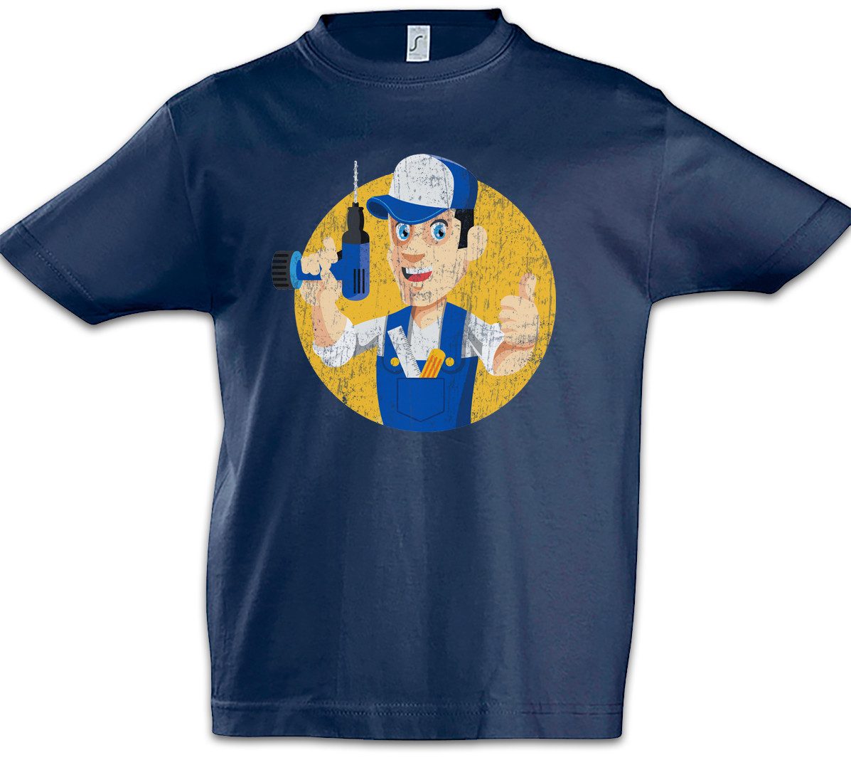 Print-Shirt Handyman I Kinder T-Shirt Handwerk Handwerker Heimwerker Hausmeister