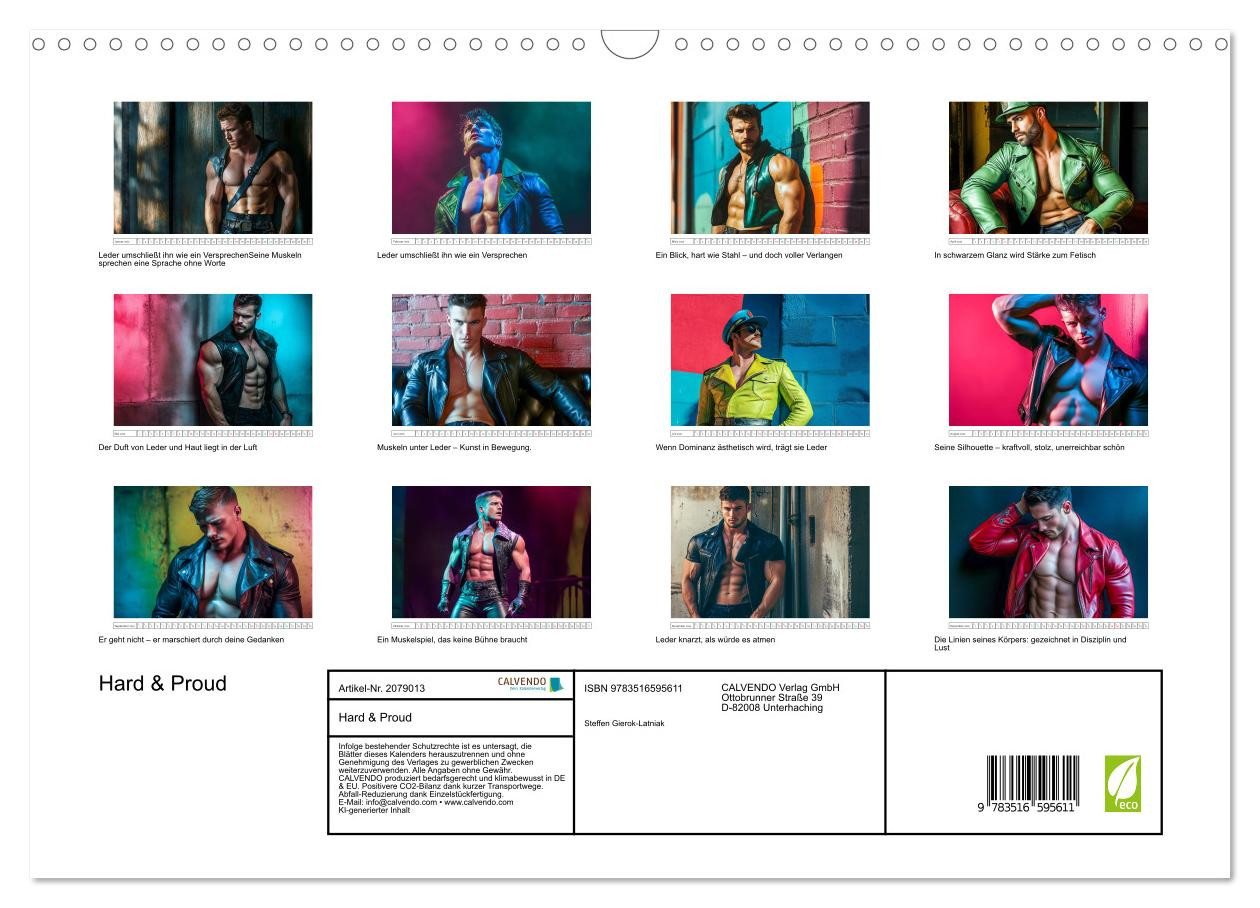 Thumbnail - CALVENDO Wandkalender Hard & Proud (Wandkalender 2026 DIN A3 quer), CALVENDO Monatskalender