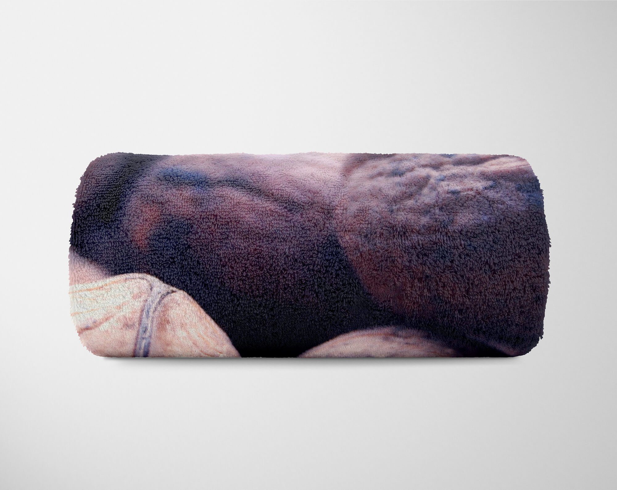 Nu, Kuscheldecke Art Sinus Baumwolle-Polyester-Mix Handtuch Fotomotiv Walnüsse Strandhandtuch (1-St), Handtuch mit Saunatuch Handtücher Schale