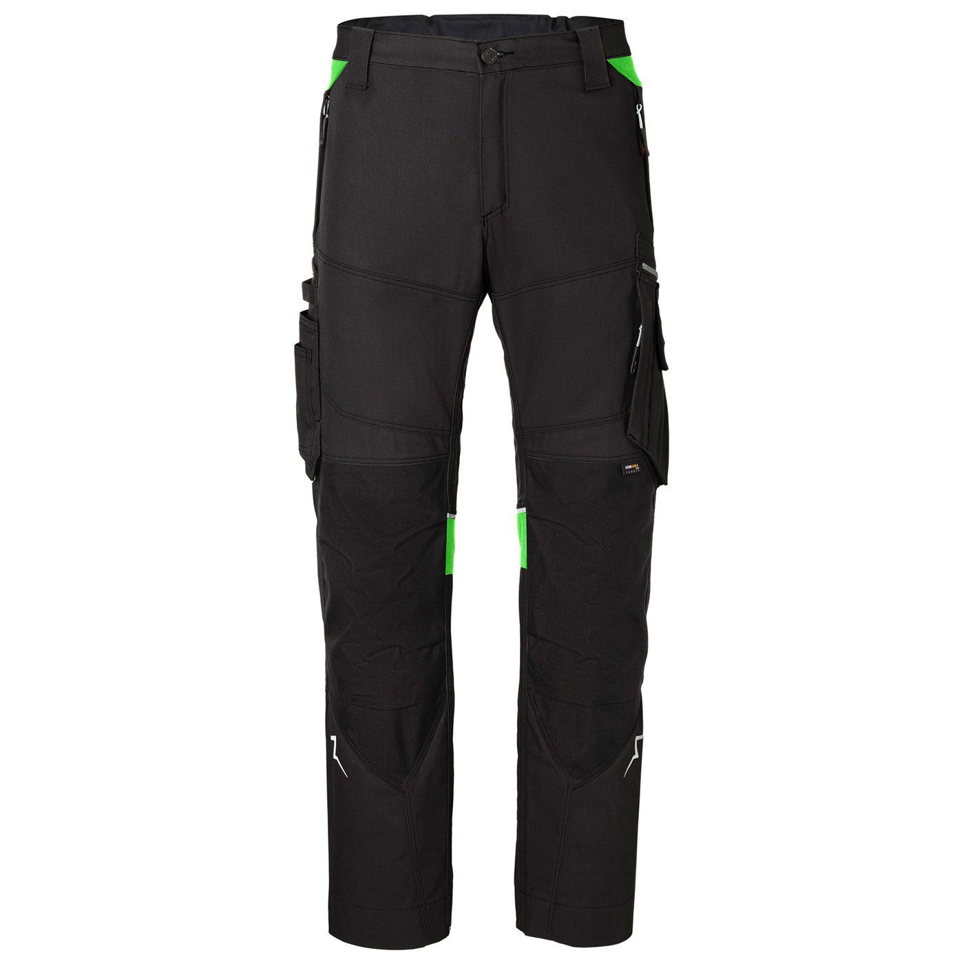 Robuste, Arbeitshose, Bundhose Kübler Arbeitsbundhose Gr.46-58 (1-tlg) PULSE POWER technische schwarz/neongrün